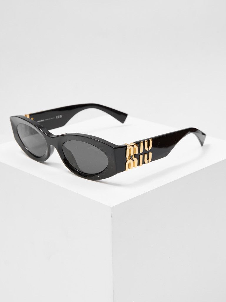 Miu Miu MIU MIU MU 11WS 1AB5S0 Glimpse Sunglasses BLACK Size ONE SIZE - 1 Thumbnail