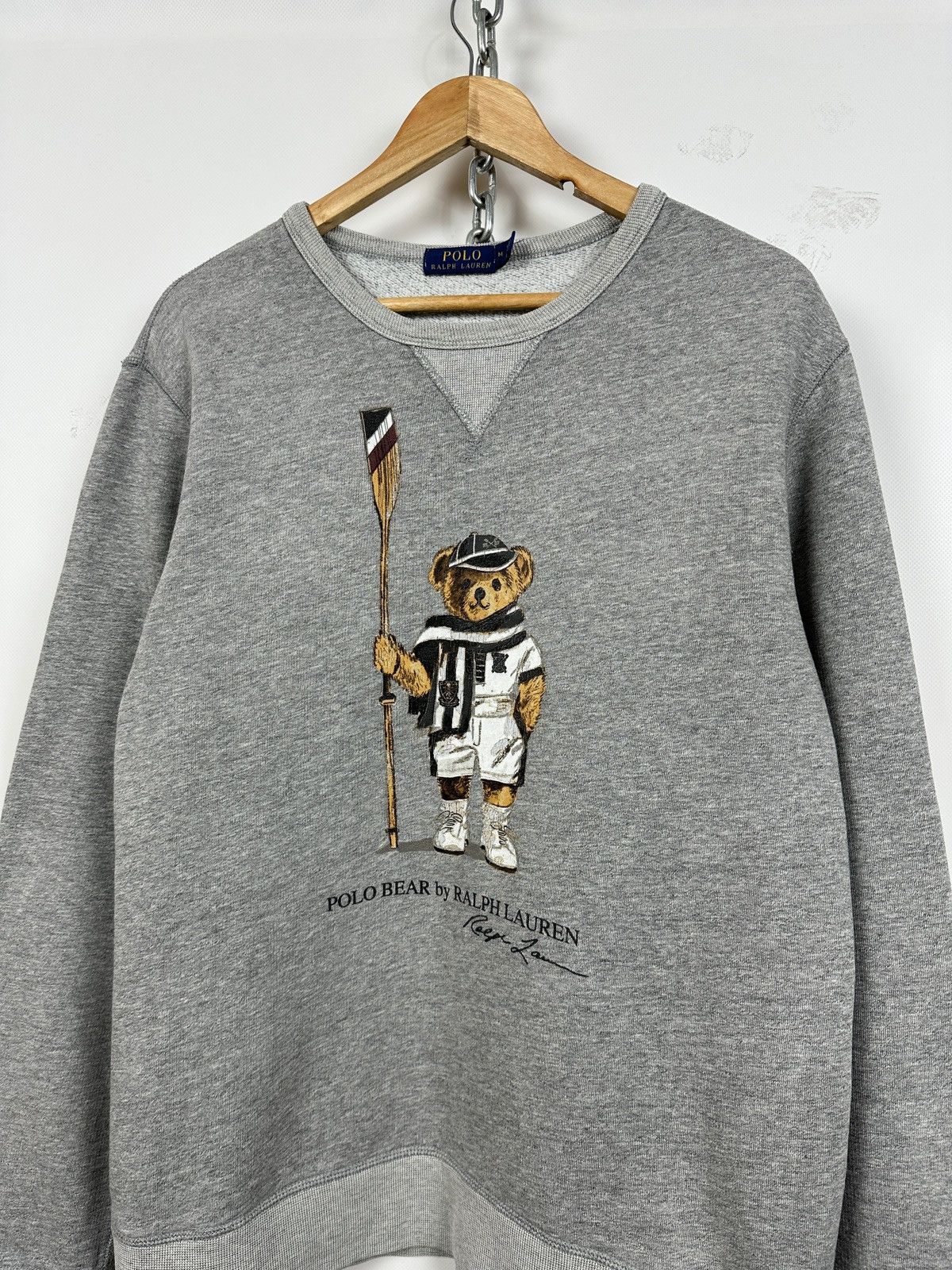 Polo Ralph Lauren Polo Bear by Ralph Lauren Grey Crewneck Sweatshirt Size US M / EU 48-50 / 2 - 1 Thumbnail
