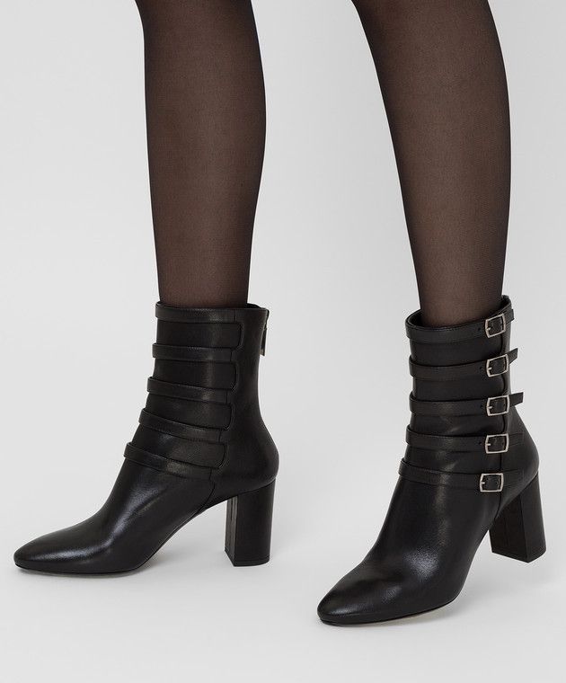 Saint Laurent Paris o1y0126 Ankle Boots in Black Size US 5 / IT 35 - 5 Thumbnail