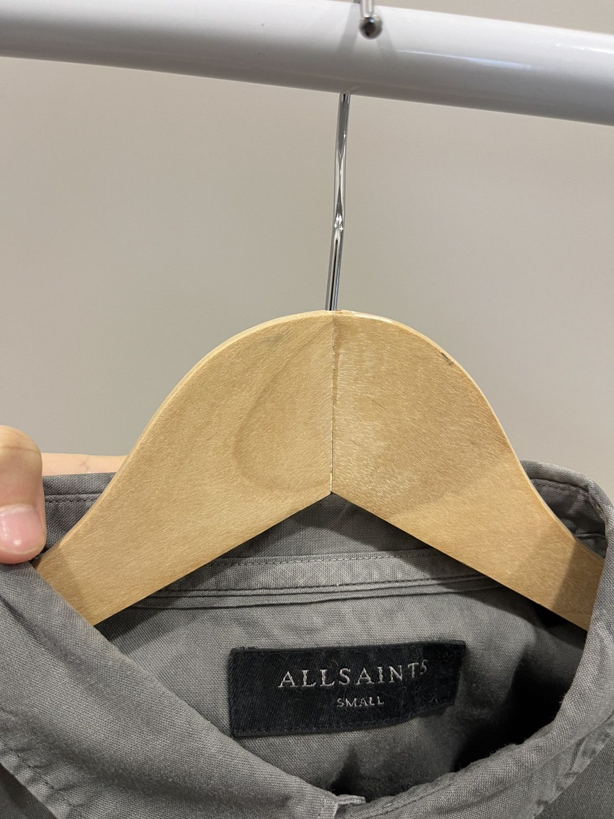 Allsaints Allsaints longsleeve shirt linen S gray Size US S / EU 44-46 / 1 - 5 Thumbnail