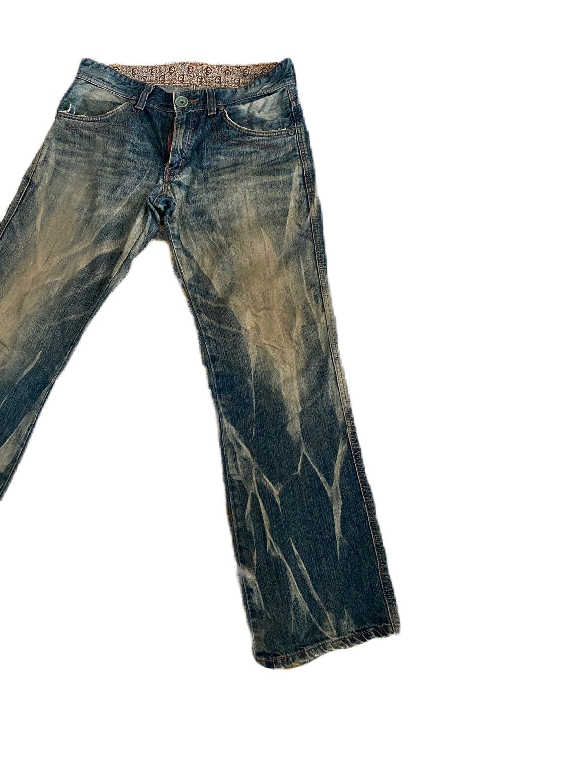 Edwin EDWIN BLUE TRIP NATURAL DISTRESS ABSTRACT DENIM RARE Size US 34 / EU 50 - 6 Thumbnail