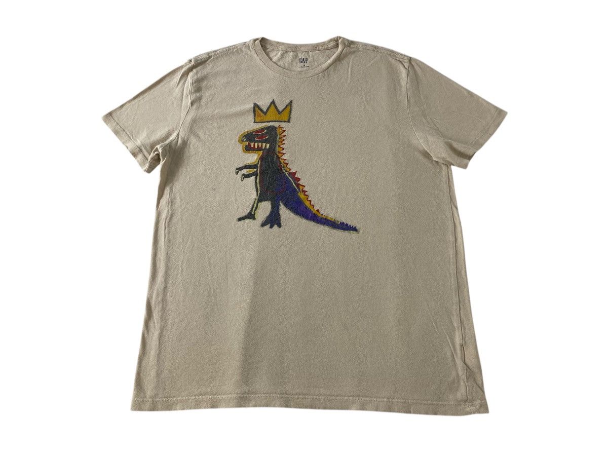 Jean-Michel Basquiat GAP Jean Michel Basquiat Dinosaur Artwork Graphic Tee Size US L / EU 52-54 / 3 - 1 Thumbnail