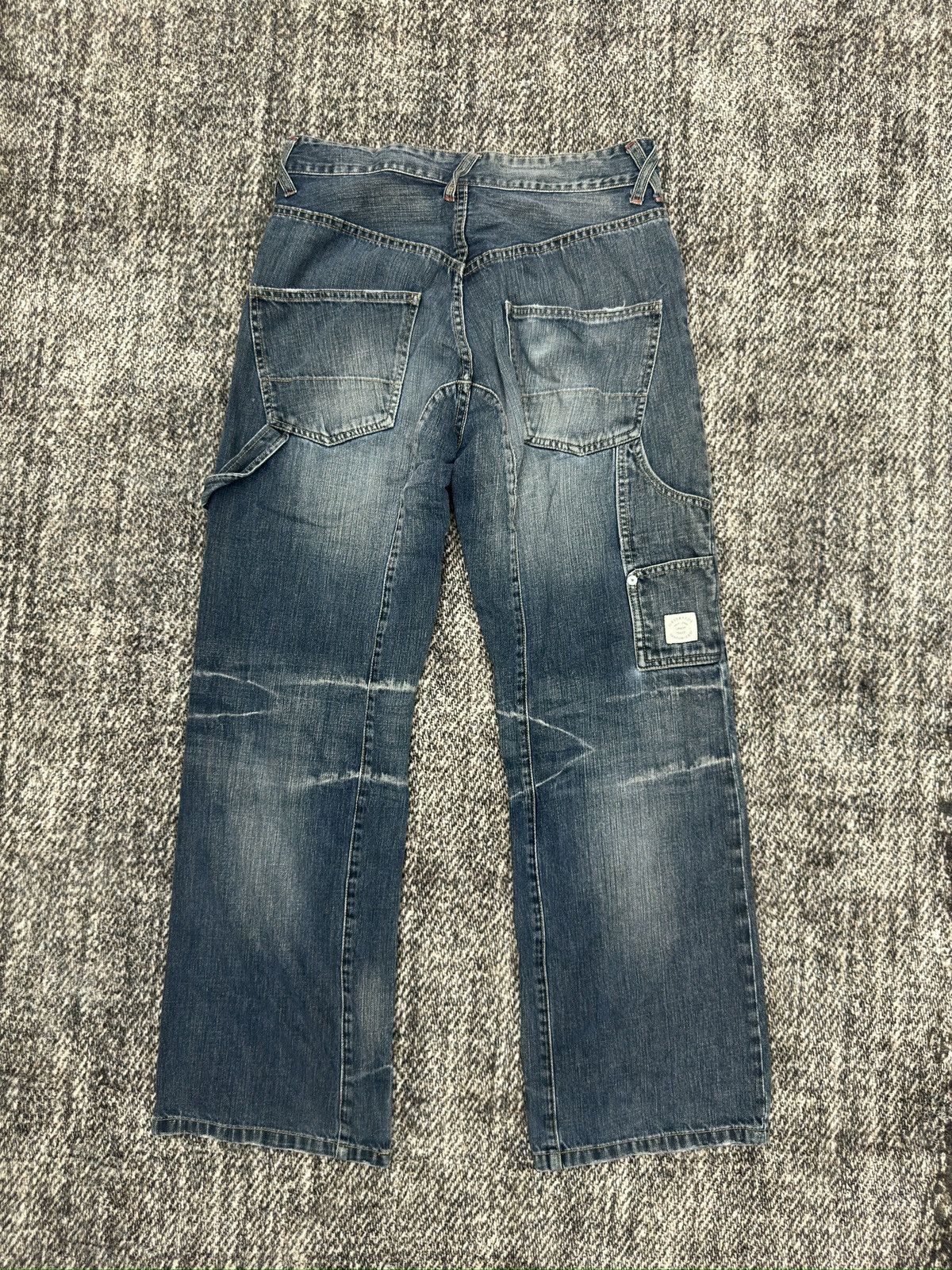 If Six Was Nine × Le Grande Bleu (L.G.B.) × PPFM Vintage Wide Jeans Baggy Multiple Pocket By PPFM Size US 30 / EU 46 - 6 Thumbnail