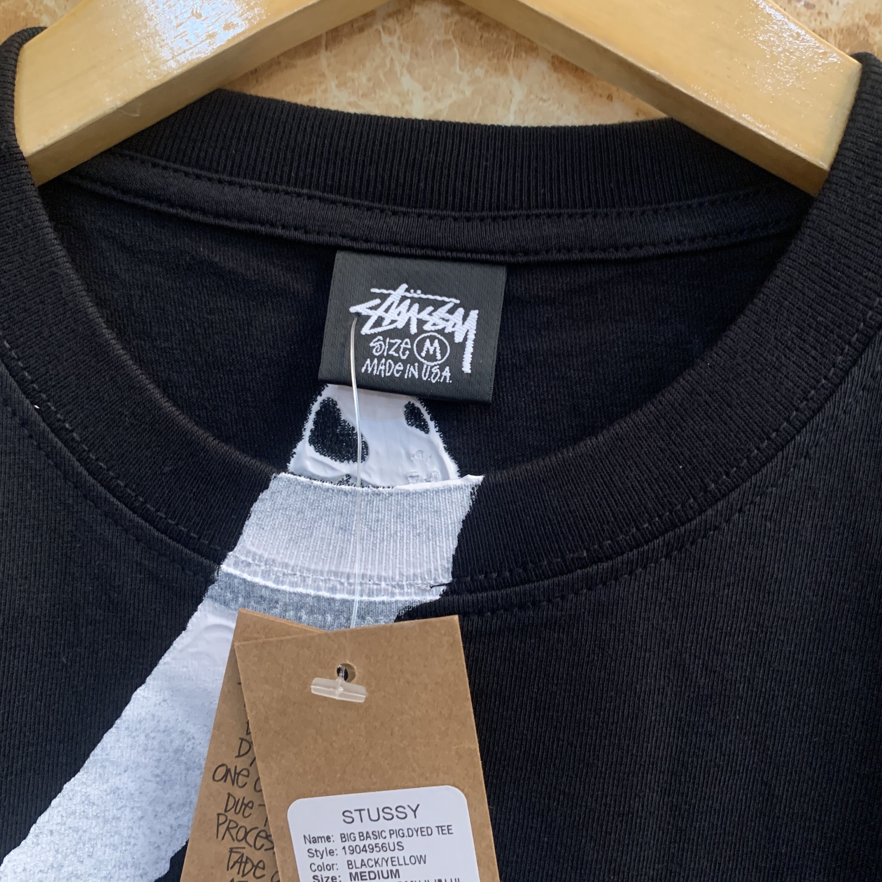 Stussy Stussy tee black Size US M / EU 48-50 / 2 - 4 Thumbnail