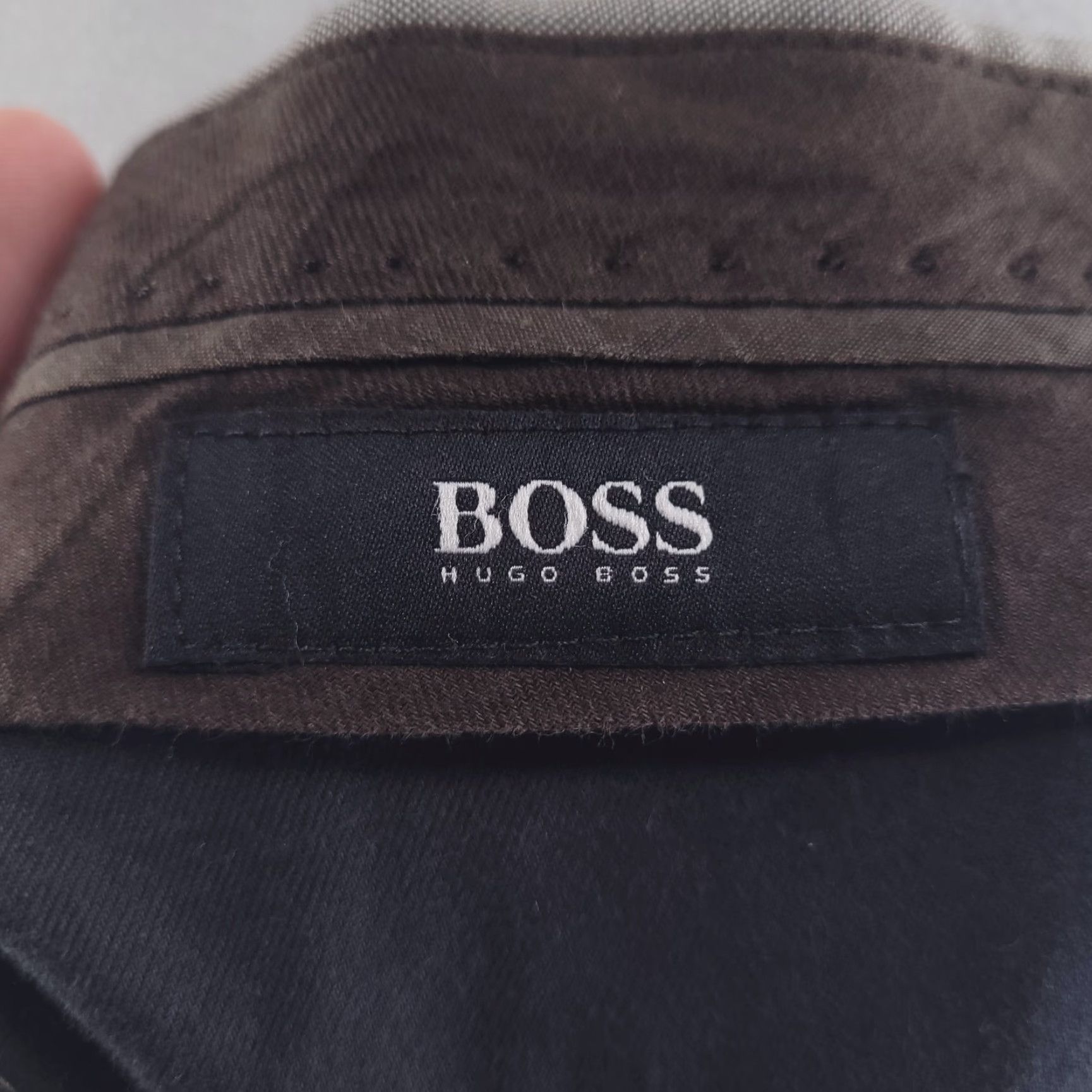 Vintage Hugo Boss Pants Mens 36x30 Gray 100% Virgin Wool Straight Flat Front Dress Pants 30 in Mens Size US 36 / EU 52 - 6 Thumbnail
