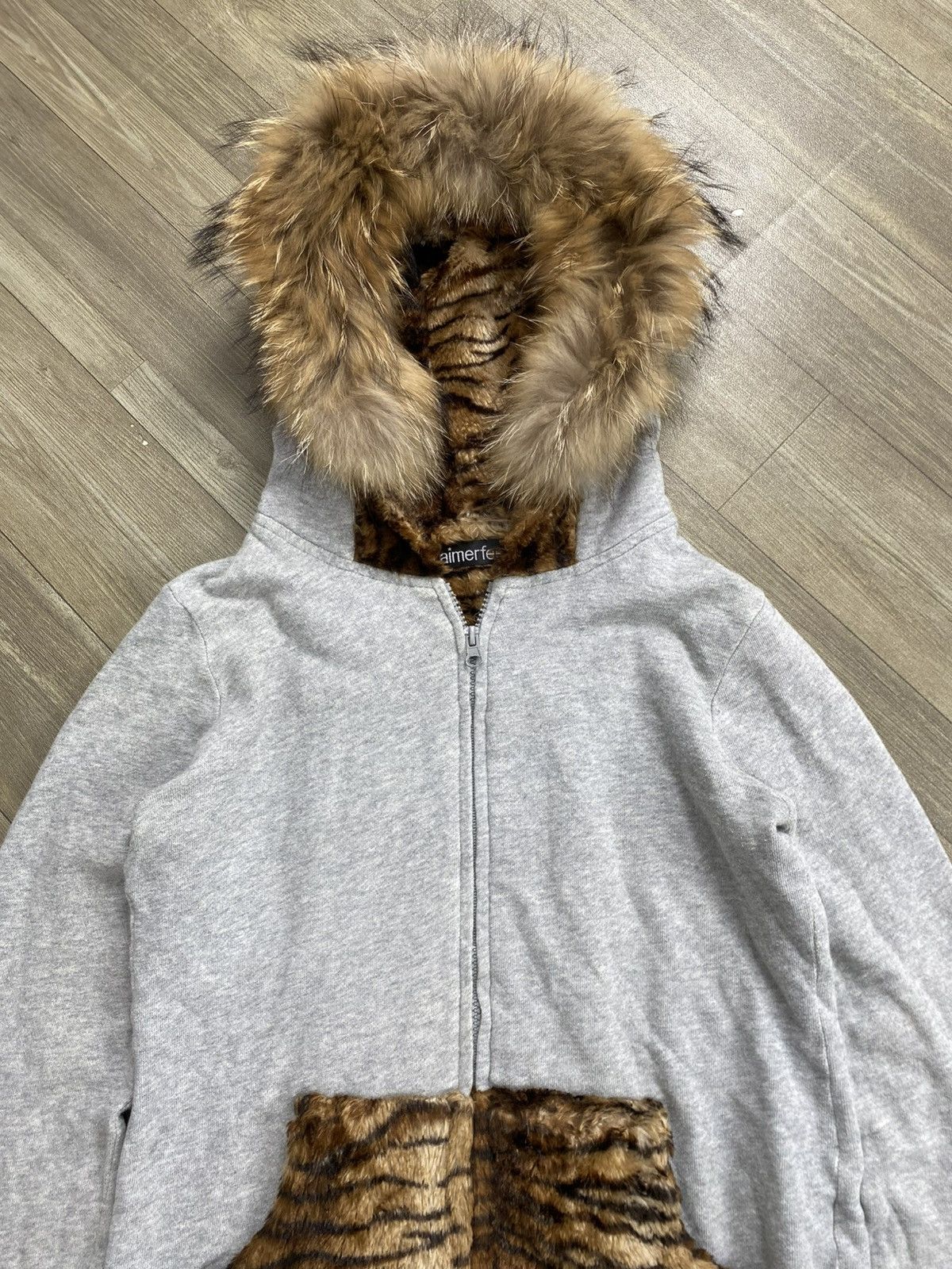 Japanese Brand Y2K Japanese Archive Ifsixwasnine Lgb Style Fur Zip Hoodie Size US L / EU 52-54 / 3 - 2 Thumbnail