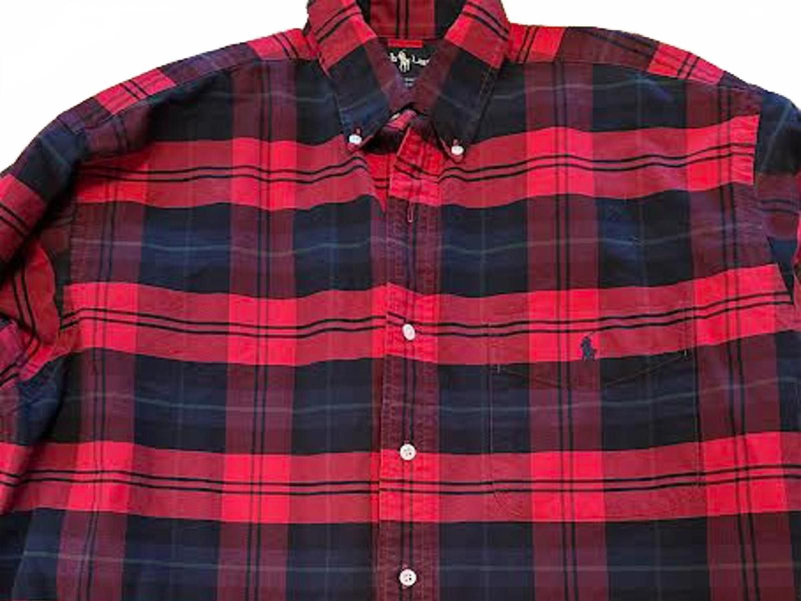 Polo Ralph Lauren Ralph Lauren Red Black Plaid Flannel Big Shirt Men’s M Size US M / EU 48-50 / 2 - 4 Thumbnail