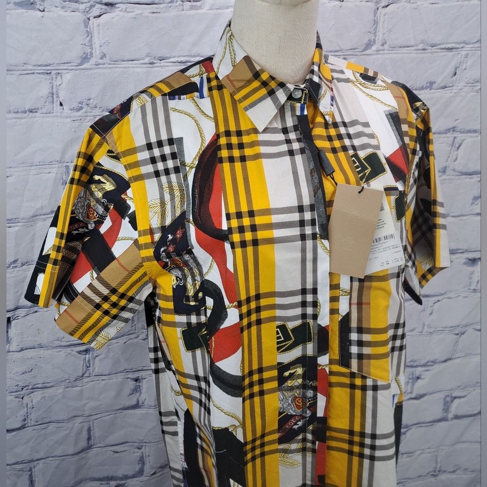 Burberry NWT Burberry Women's Shirt Button Up Dress Shirt Check Fie Size M / US 6-8 / IT 42-44 - 5 Thumbnail