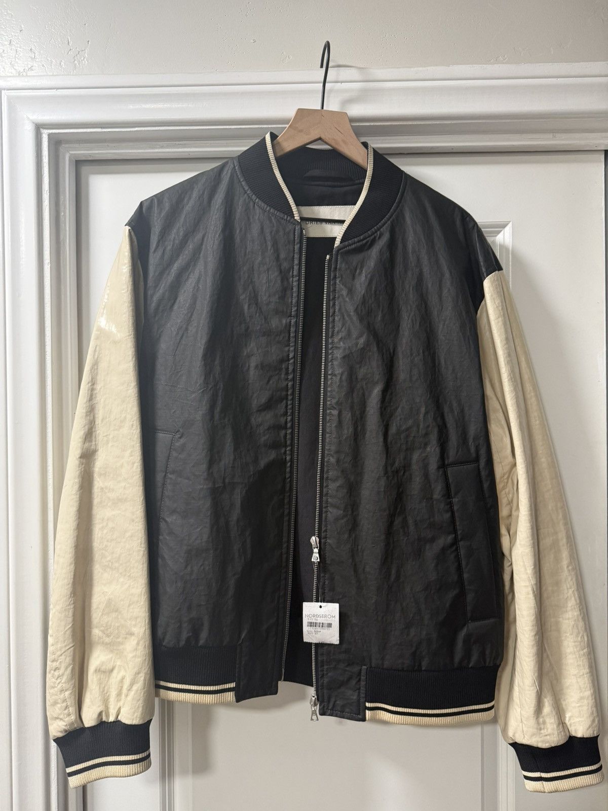 Dries Van Noten Dries Van Noten Volker Coated Linen Bomber Jacket Size US M / EU 48-50 / 2 - 1 Thumbnail