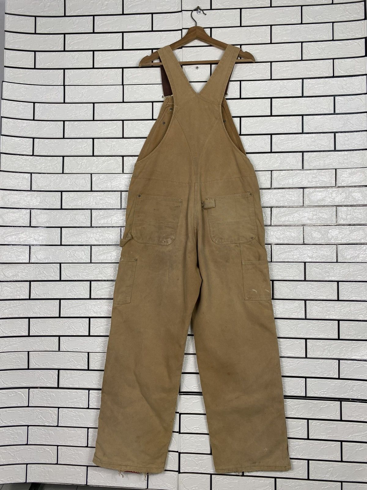 Carhartt 🔥VINTAGE COVERALL CARHARTT WORKER DUCK CANVAS DETROIT Size US 36 / EU 52 - 14 Thumbnail
