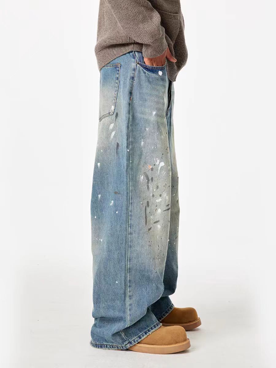 Japanese Brand × Vintage Street Hip Hop Graffiti Washed Relaxed Jeans Size US 28 / EU 44 - 3 Thumbnail