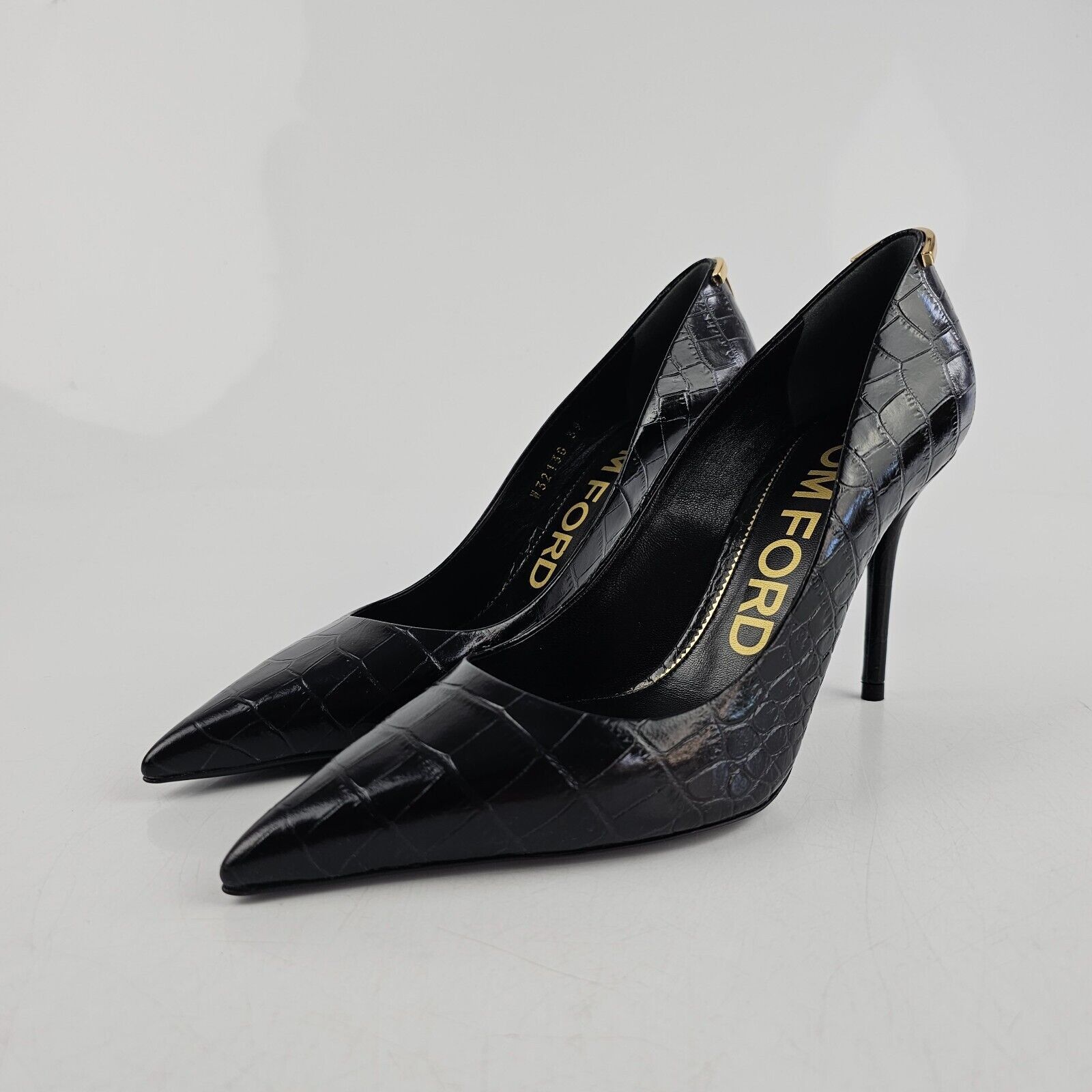 Tom Ford Tom Ford Iconic T 85mm Shiny Leather Heel Pumps New | Grailed