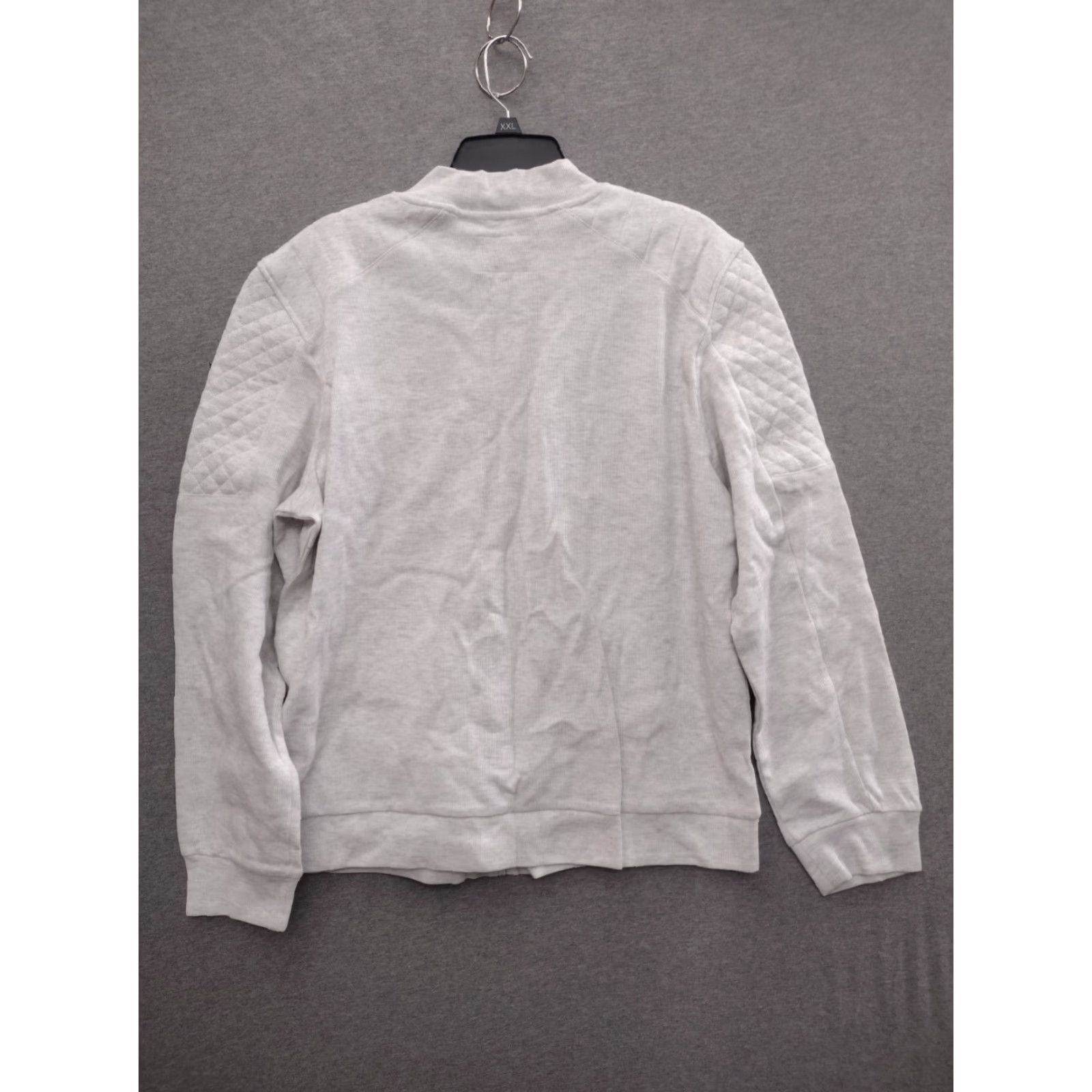 Guess Guess Men's Moto Jacket Color Light Grey Size L With Zipper Pockets Size US L / EU 52-54 / 3 - 2 Thumbnail