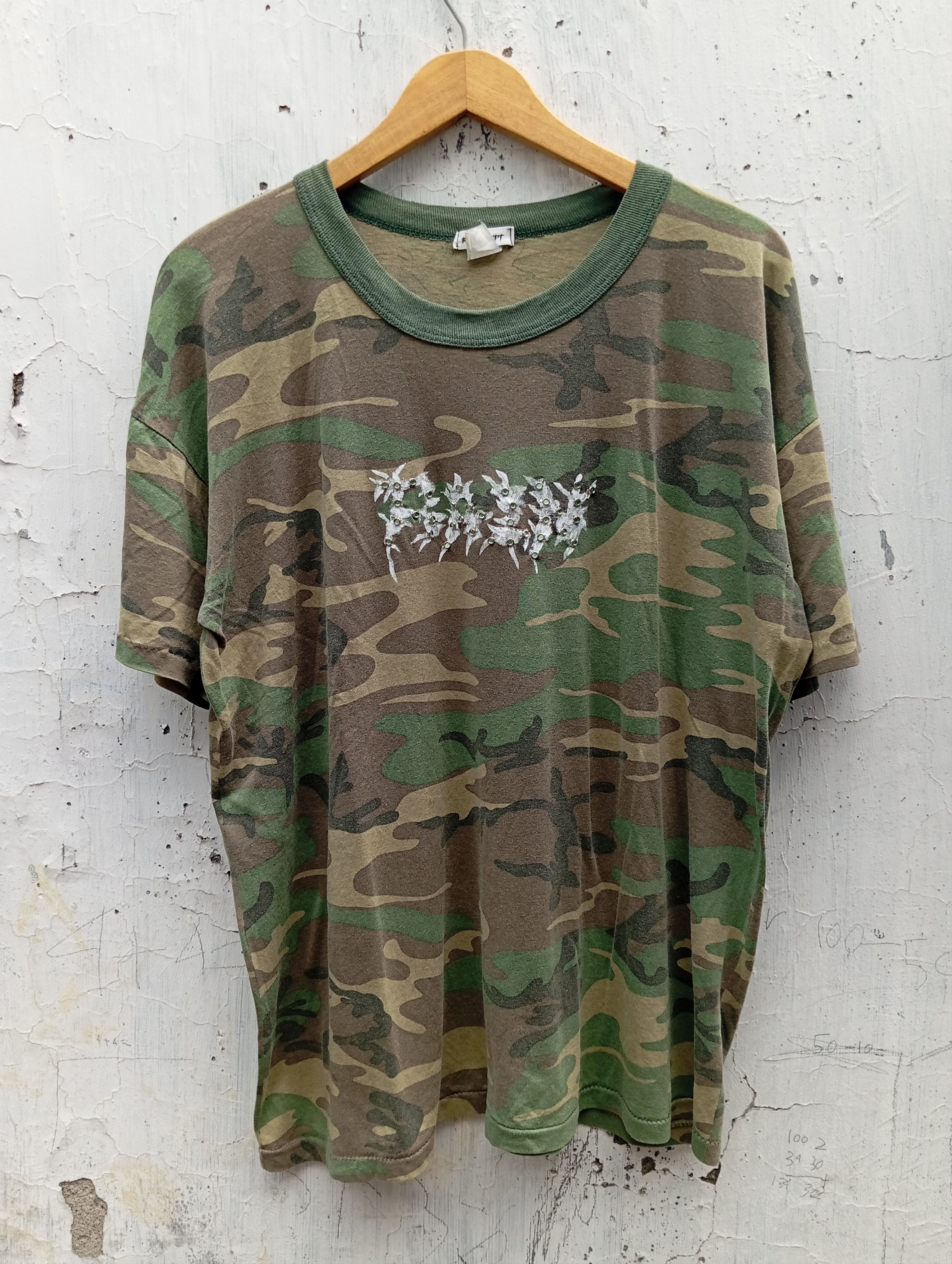 Vintage Vintage 80s us Army camouflage tee Size US L / EU 52-54 / 3 - 1 Thumbnail
