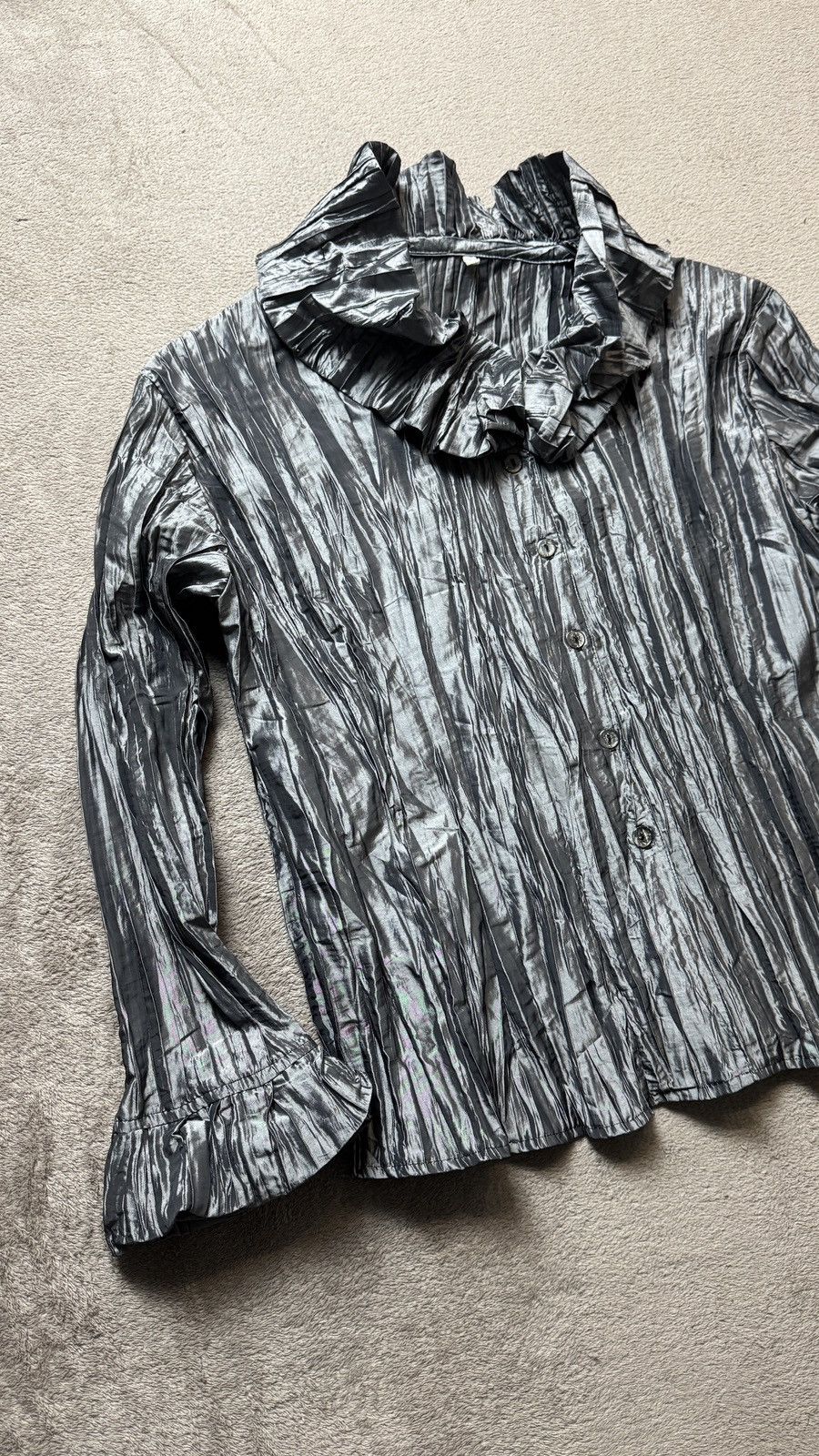 Japanese Brand Y2K Ruffle Button Ups Jacket balenciaga cdg Steampunk LGB Size US M / EU 48-50 / 2 - 3 Thumbnail