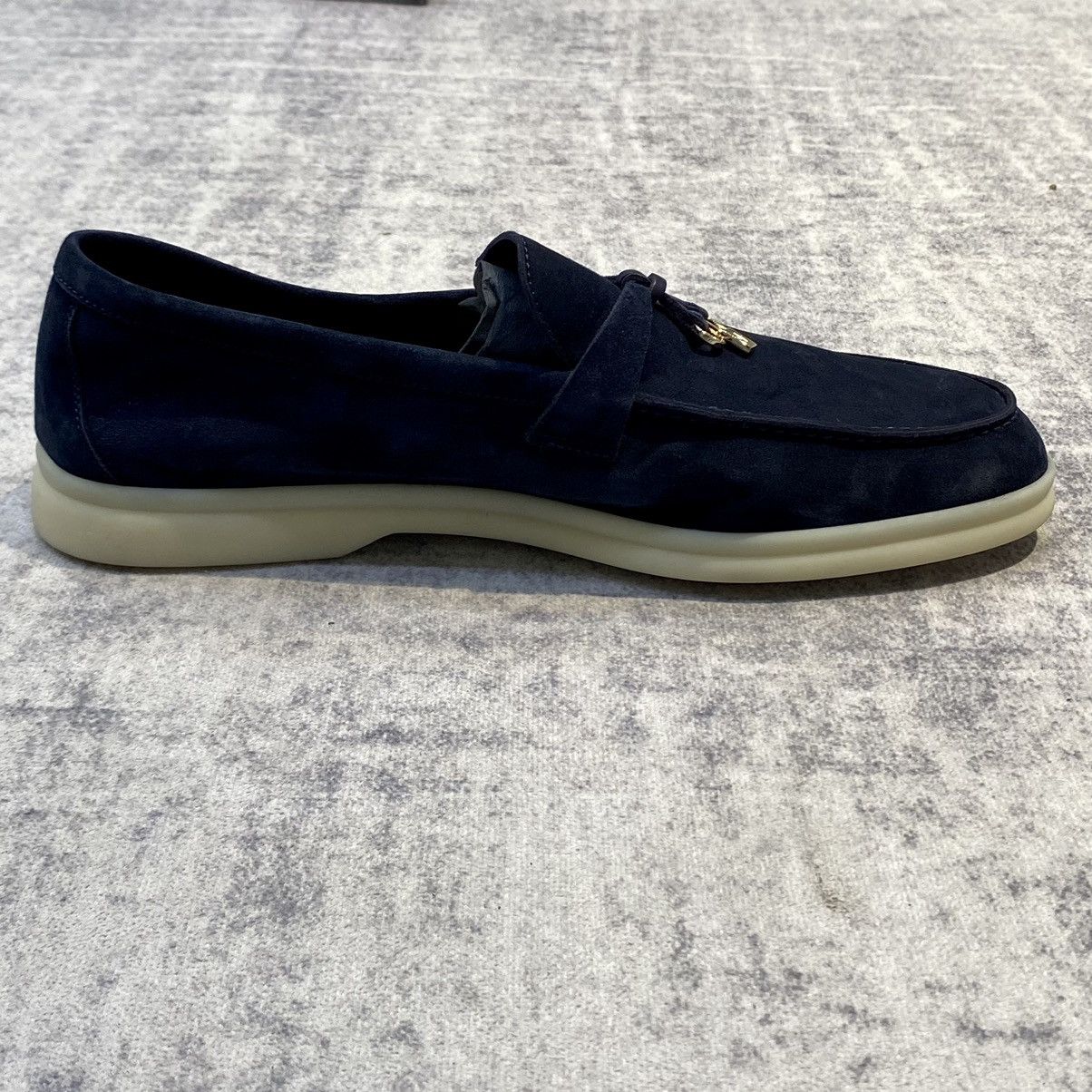 Loro Piana Loro Piana Summer Charms Walk 13 Suede Argo Blue Melange Size US 8.5 / EU 41-42 - 10 Thumbnail
