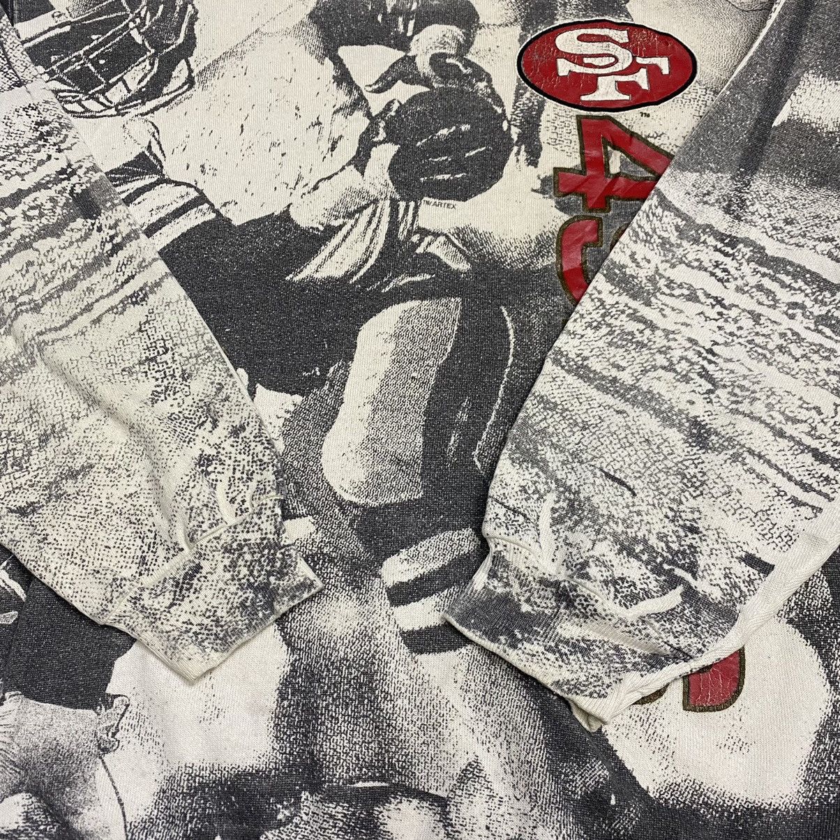 NFL × Vintage Vintage 90s SF 49ers over print sweat Size US M / EU 48-50 / 2 - 7 Thumbnail