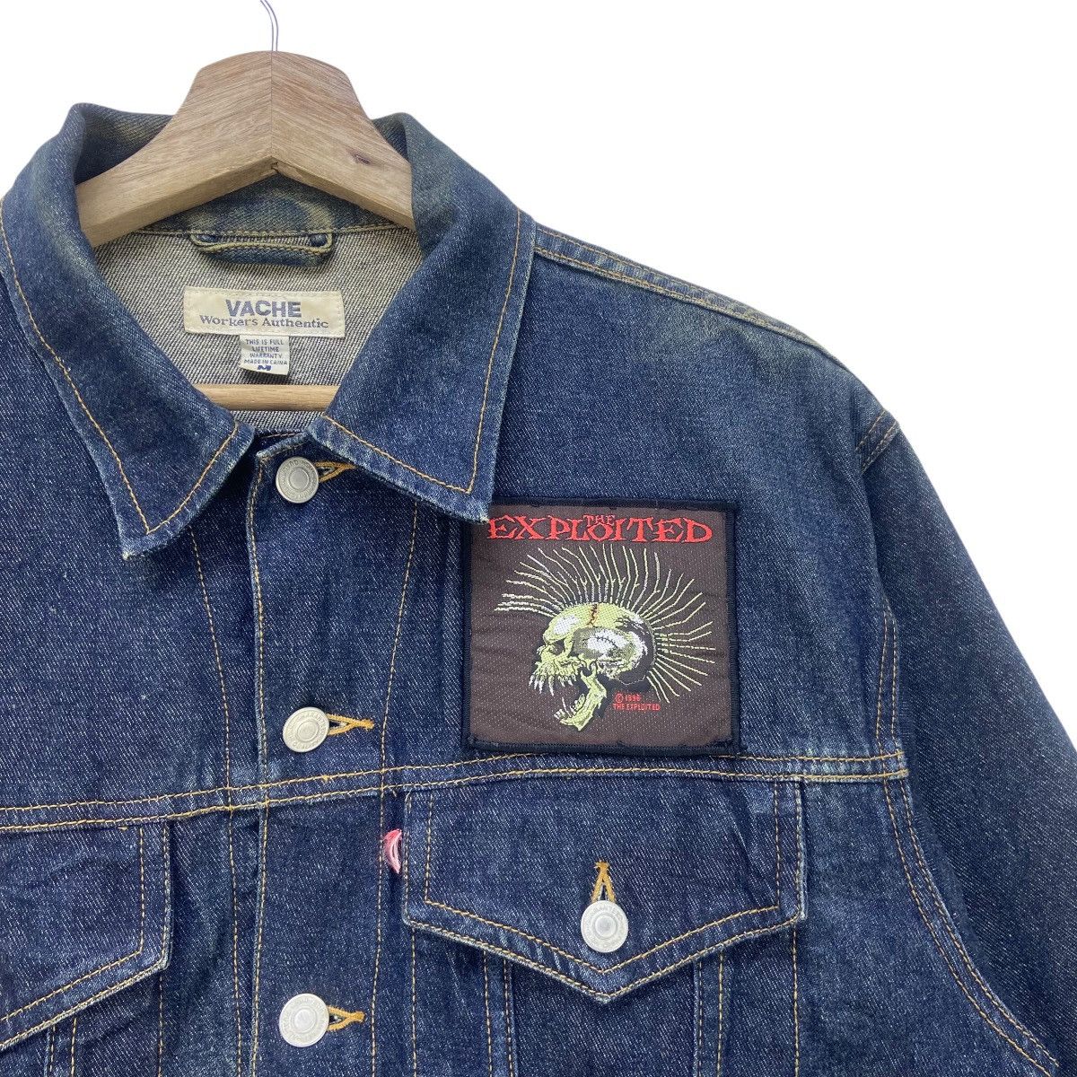 Japanese Brand Japanese Brand Vache Custom The Exploited Trucker Jacket Size US S / EU 44-46 / 1 - 4 Thumbnail