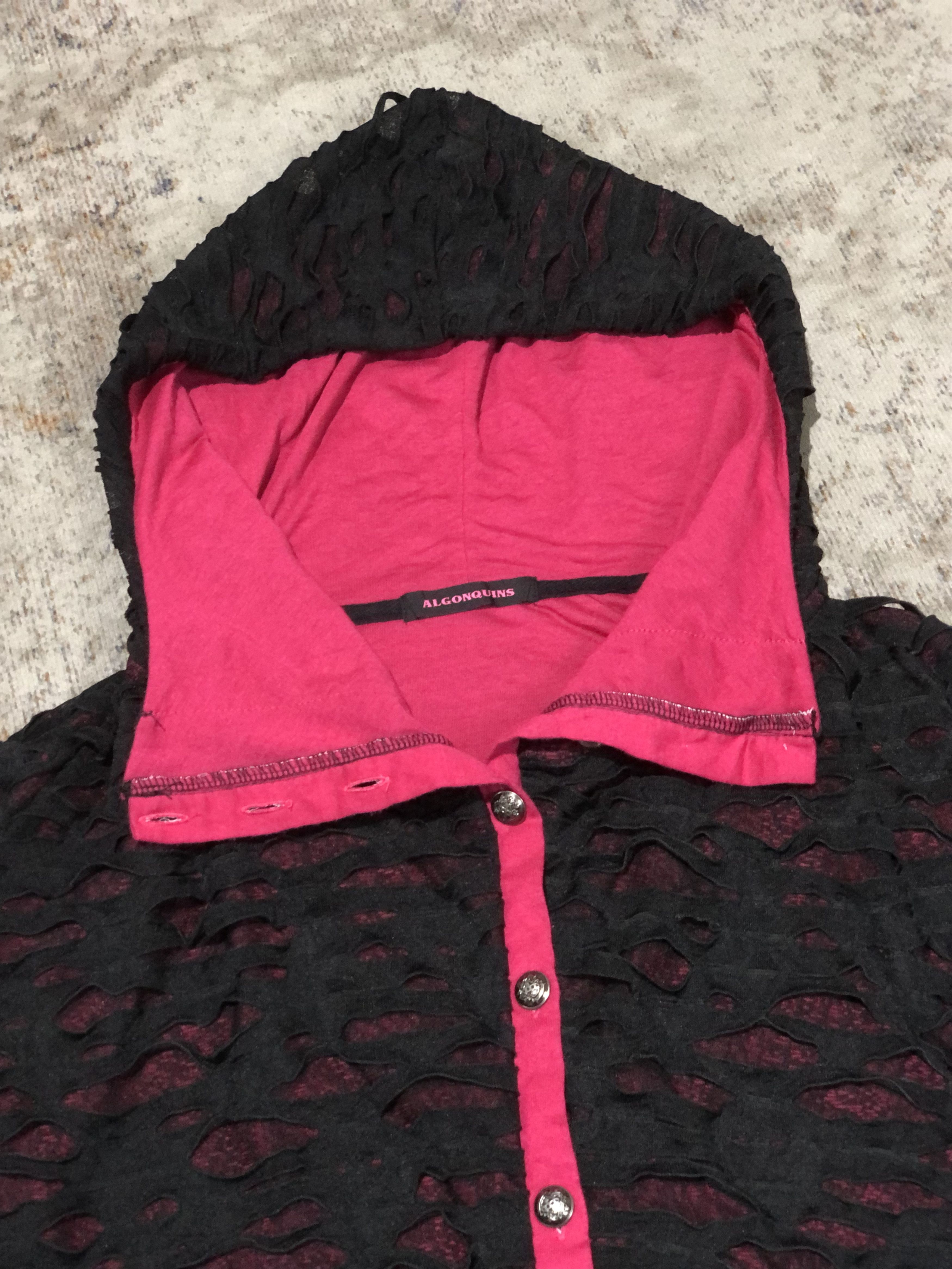 Japanese Brand Algonquins punk studed distressed hoodie Size US M / EU 48-50 / 2 - 4 Thumbnail