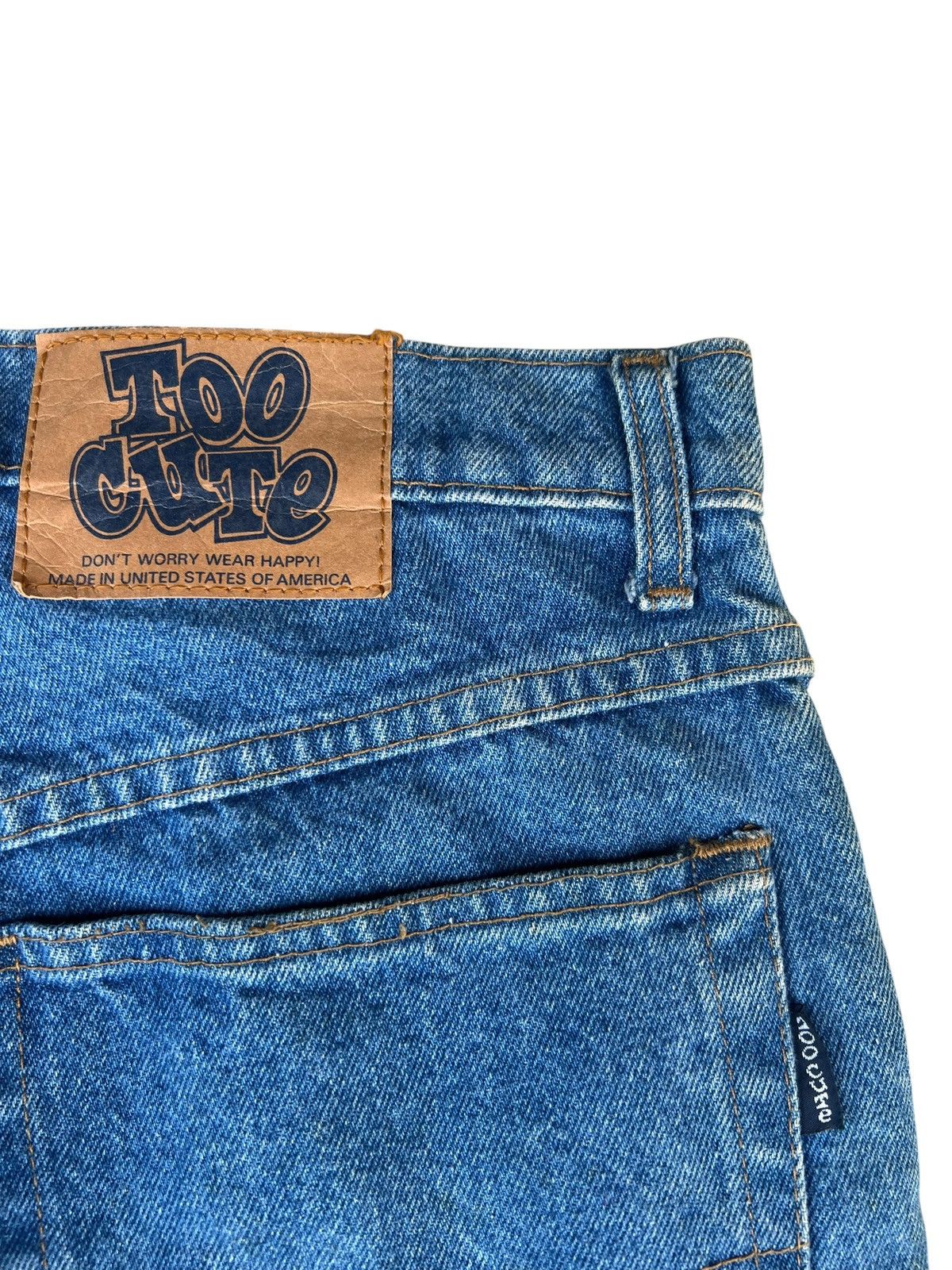 Too Cute Guetta Bros. 90s Too Cute Guetta Bros X Disney Mickey Minnie Denim Jeans Size US 31 - 18 Thumbnail