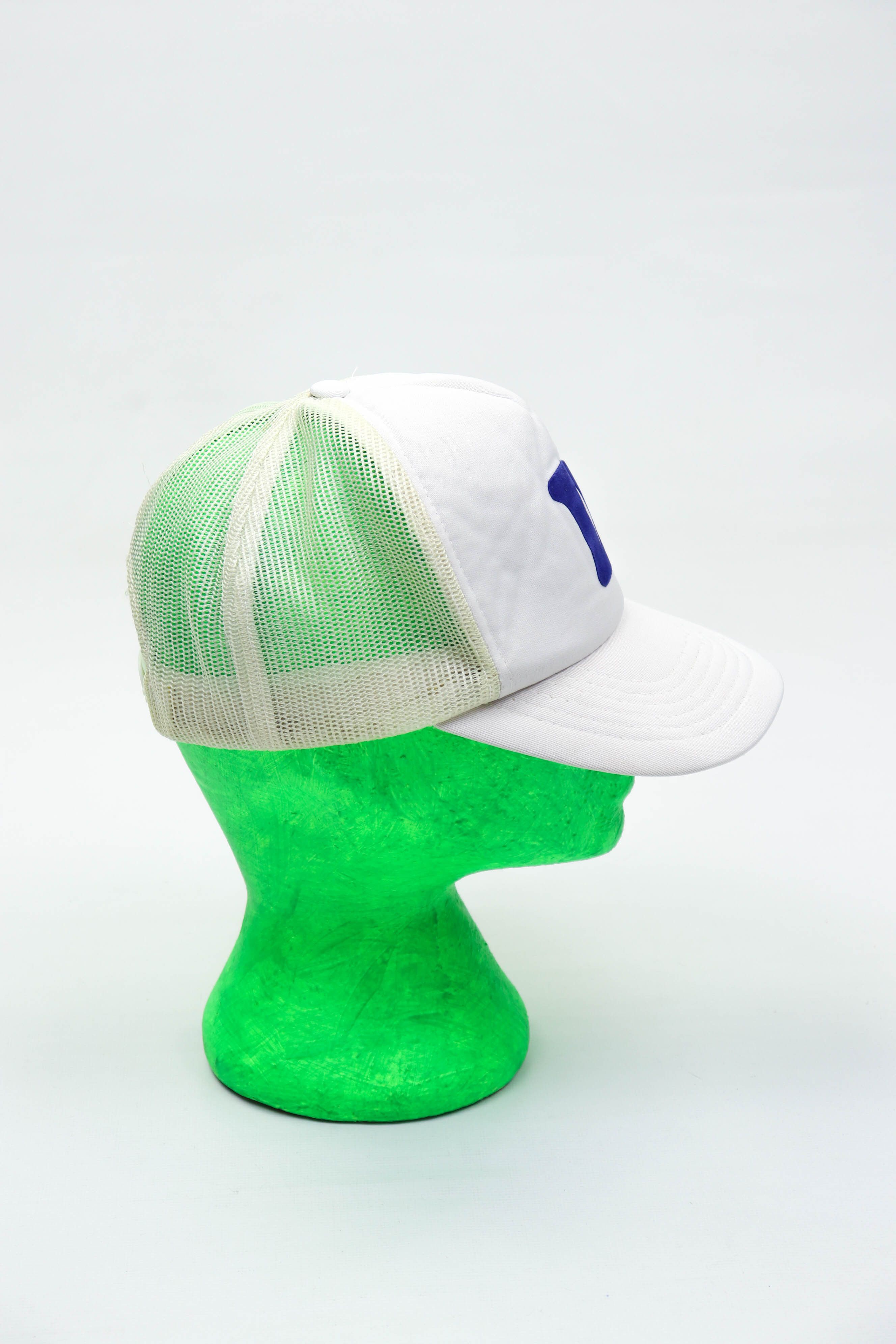 Vintage Vintage D Logo White Trucker Cap Hat Made in Korea Size ONE SIZE - 6 Thumbnail