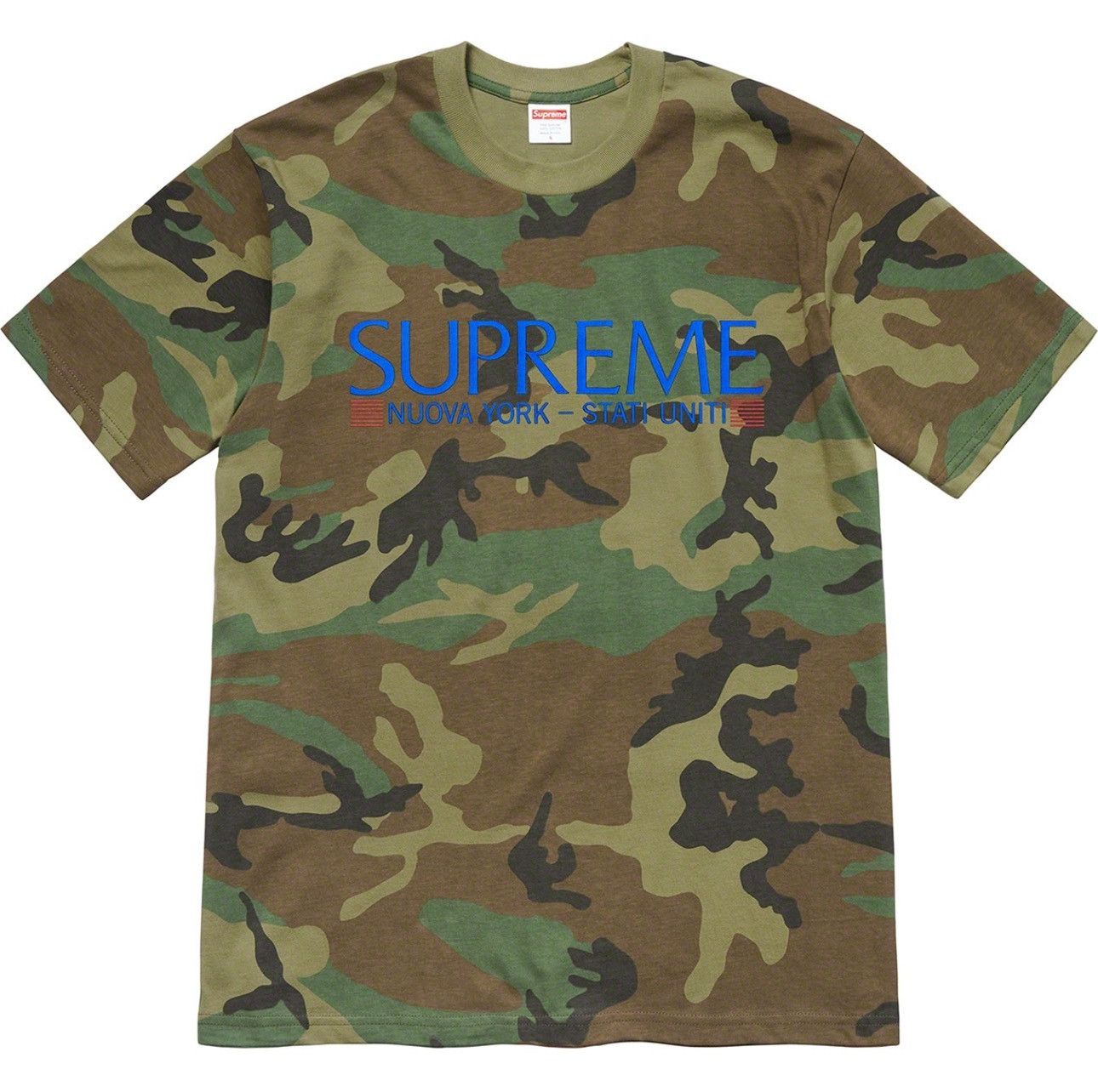 Supreme Supreme FW20 Nuova York Tee - Camo Medium Size US M / EU 48-50 / 2 - 1 Thumbnail