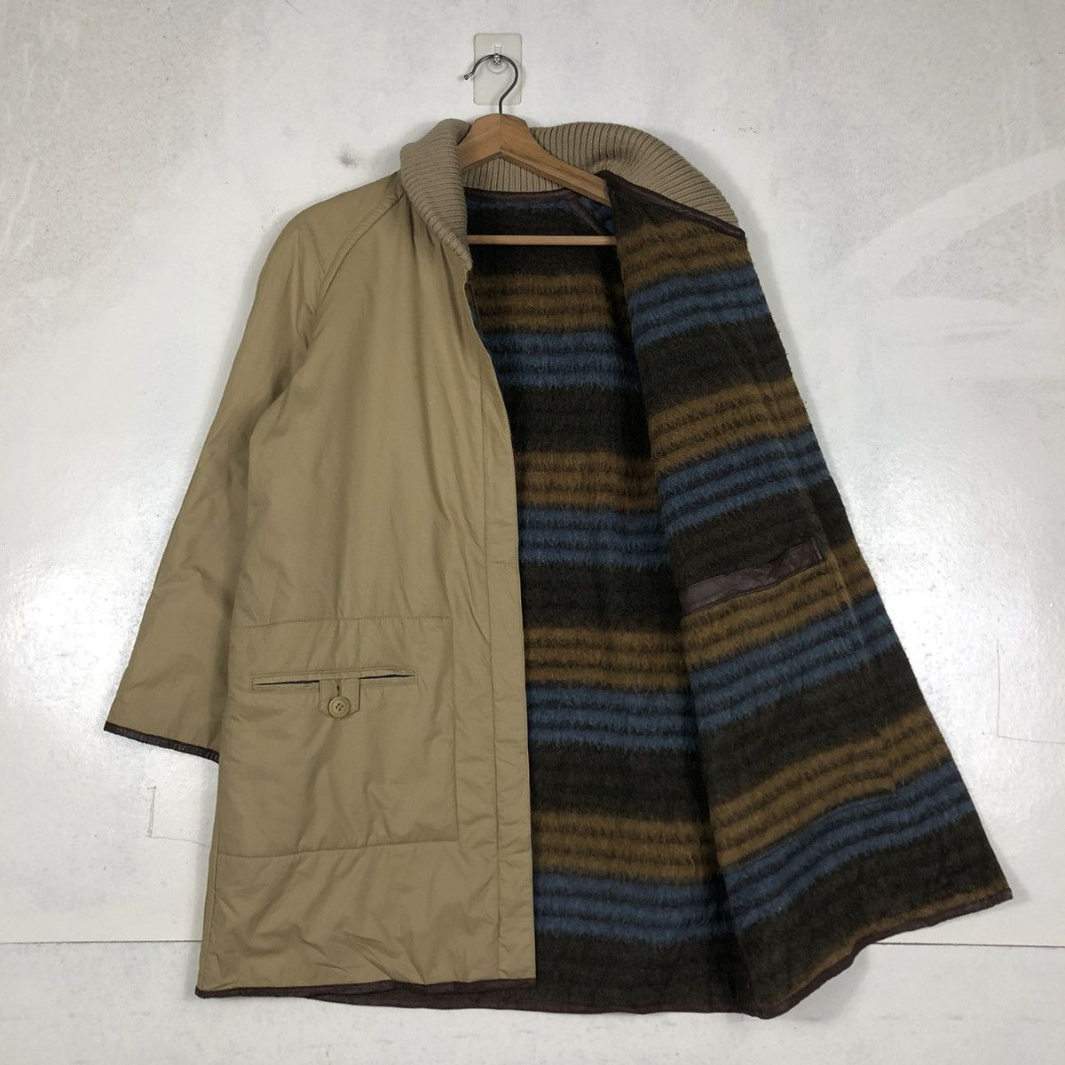 Japanese Brand 📌VINTAGE REVERSIBLE JACKET STRIPED JANE MORE ISSEY MIYAKE Size US L / EU 52-54 / 3 - 12 Thumbnail