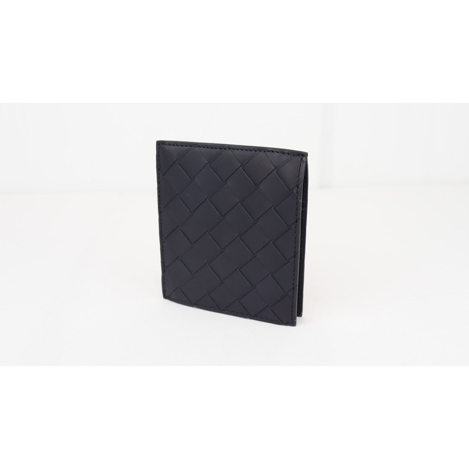 Bottega Veneta o1rshd1 Size: OS / Intreccio Wallet in Midnight Blue Size ONE SIZE - 3 Thumbnail