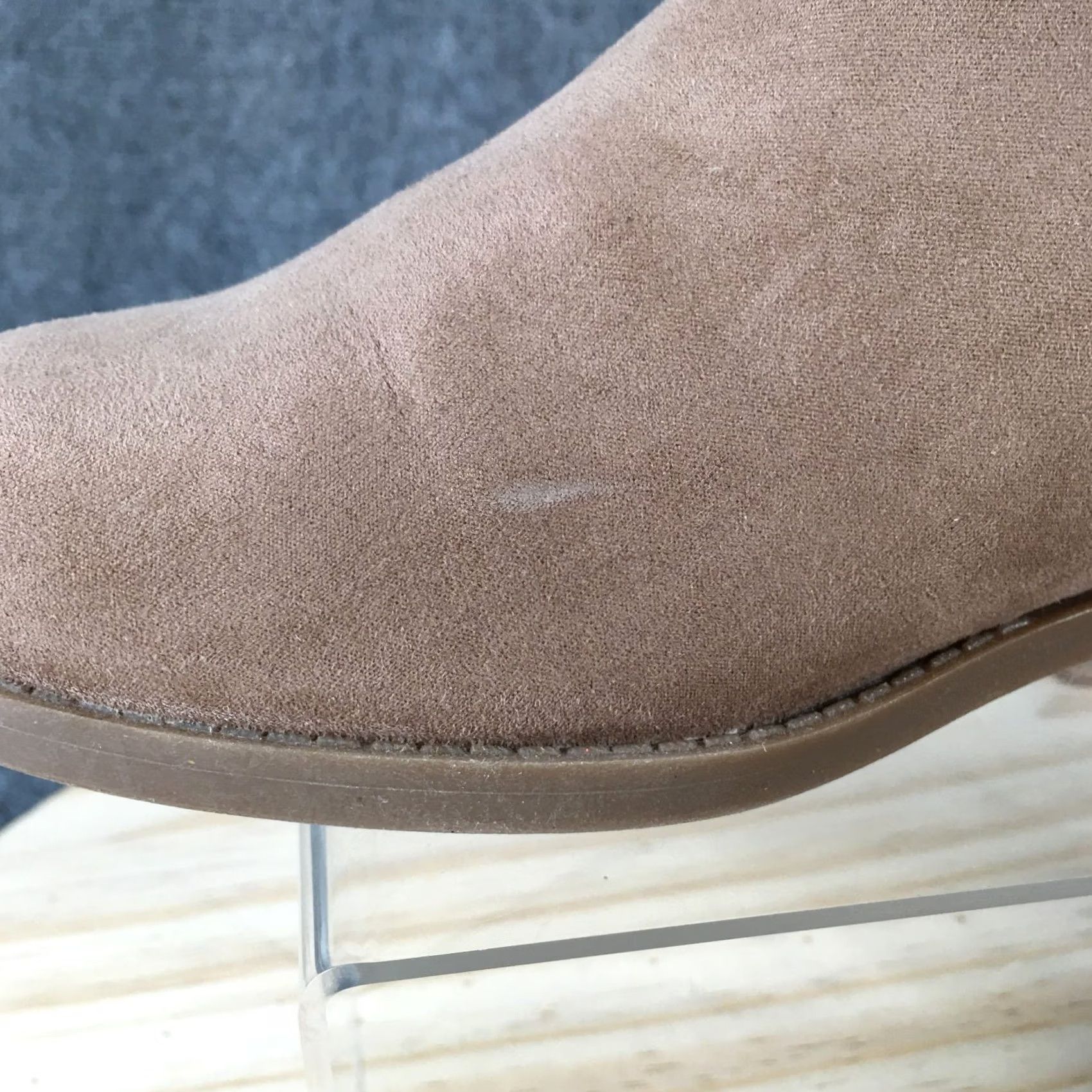 Old Navy Old Navy Boots Womens 8 Casual Side Zip Ankle Bootie Brown Fabric Low Heels Size US 8 / IT 38 - 4 Thumbnail