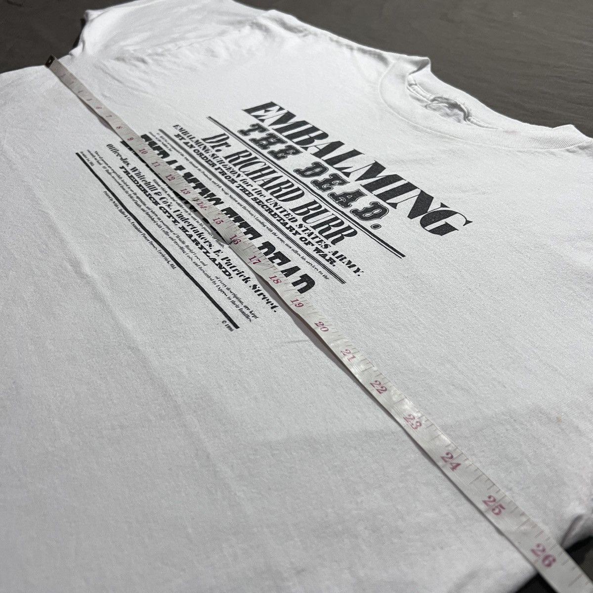 Arts & Science Vintage 90s EMBALMING THE DEAD HISTORY Quote oversized 2XL Size US XXL / EU 58 / 5 - 7 Thumbnail