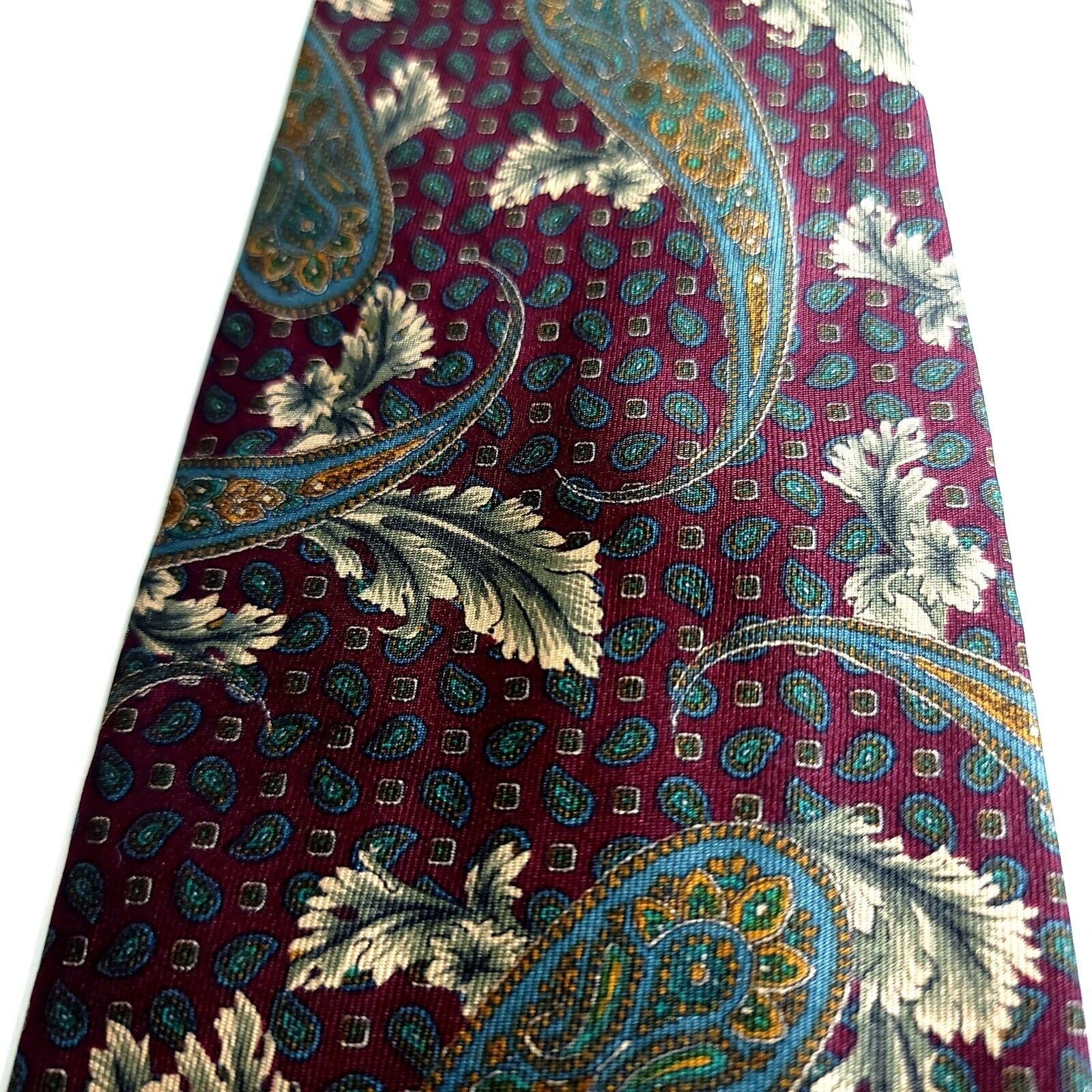 Croft & Barrow Croft & Barrow Red Teal Tan Baroque Paisley Floral Print Sho Size ONE SIZE - 2 Thumbnail