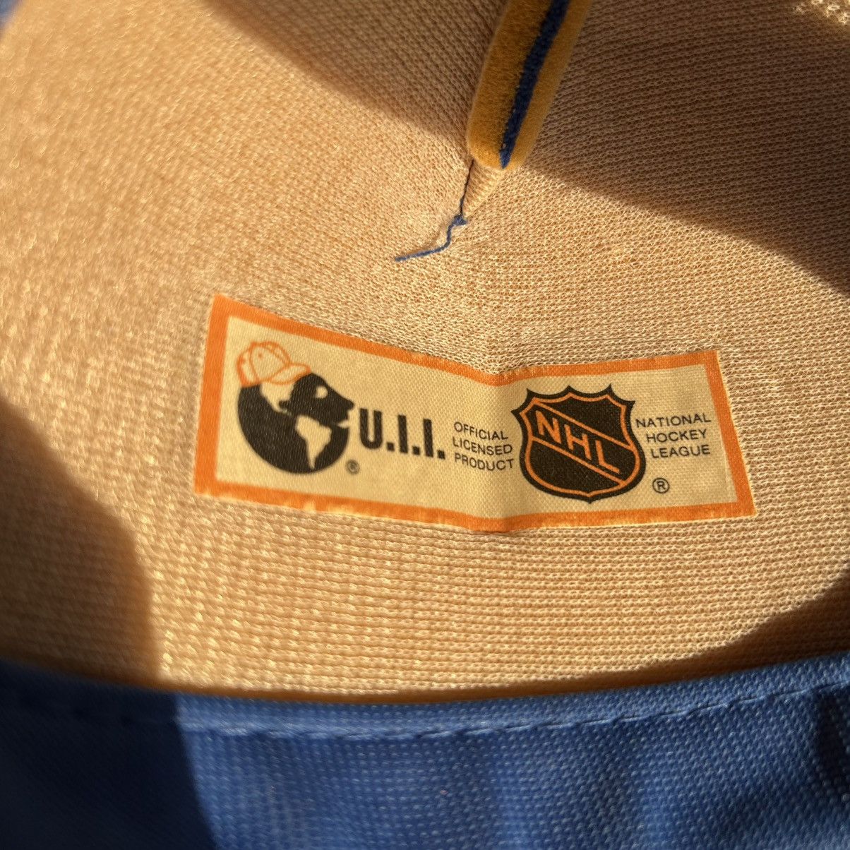 Vintage 1980's U.i.i. NEW YORK iSLANDERS NHL PUFFY MESH TRUCKER CAP Size ONE SIZE - 9 Thumbnail