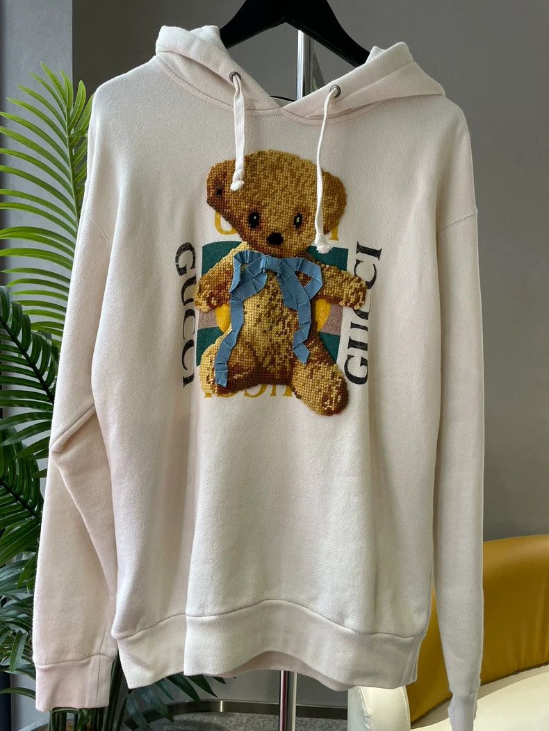 GucciTeddy bear printed hooded sweatshirt 2503-Nextarrow