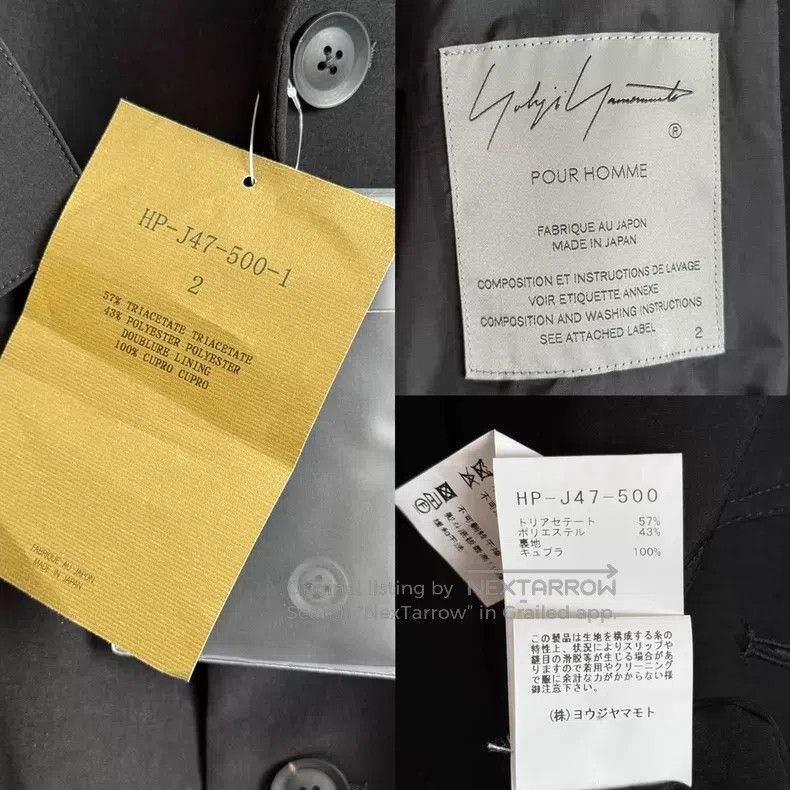 Yohji Yamamoto Yohji Yamamoto 25SS window cut-out triacetate jacket| Size US M / EU 48-50 / 2 - 8 Thumbnail