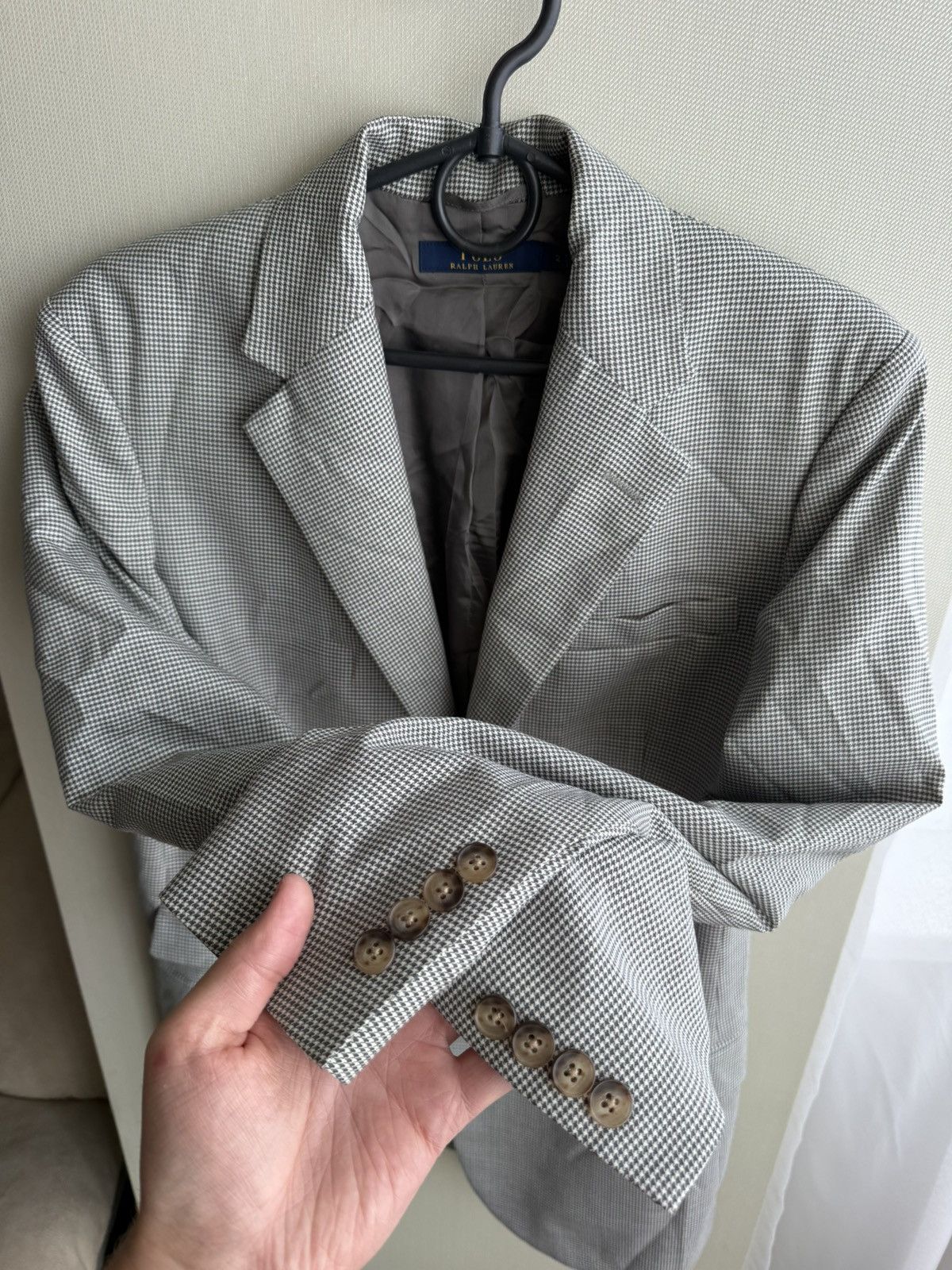 Polo Ralph Lauren Polo Ralph Lauren Houndstooth Pattern 2 Button Blazer Size XS / US 0-2 / IT 36-38 - 5 Thumbnail