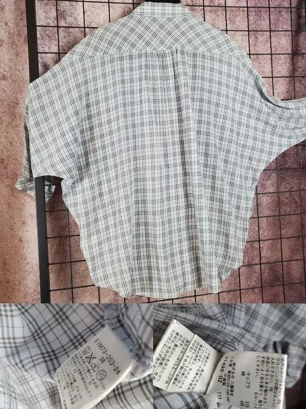 Other Burberry Summer Blue-Gray Cotton Blend Plaid Shirt. Size S / US 4 / IT 40 - 8 Thumbnail