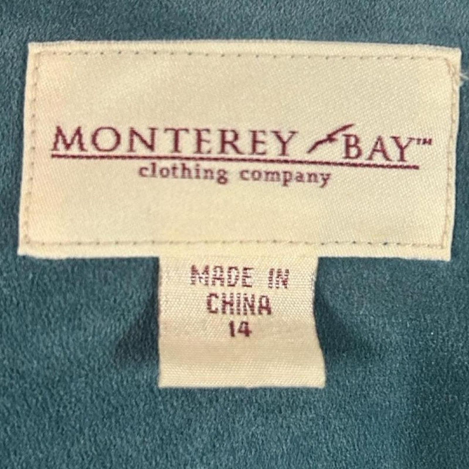 Vintage Fairy grunge jacket suede teal sz 14 monterey bay Size XL / US 12-14 / IT 48-50 - 3 Thumbnail