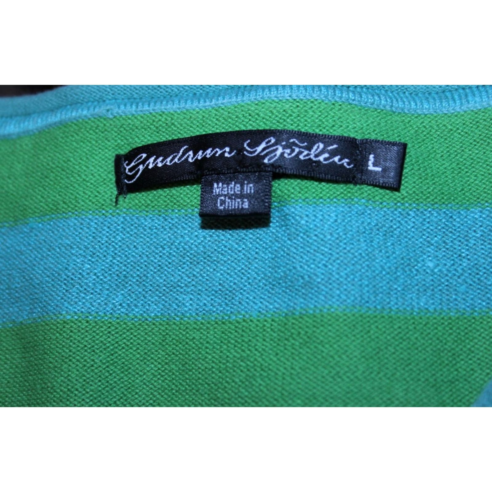 Vintage Gudrun Sjoden Cardigan Jumper Womens Linen Cotton L Multicoloured Round Neck Size L / US 10 / IT 46 - 3 Thumbnail