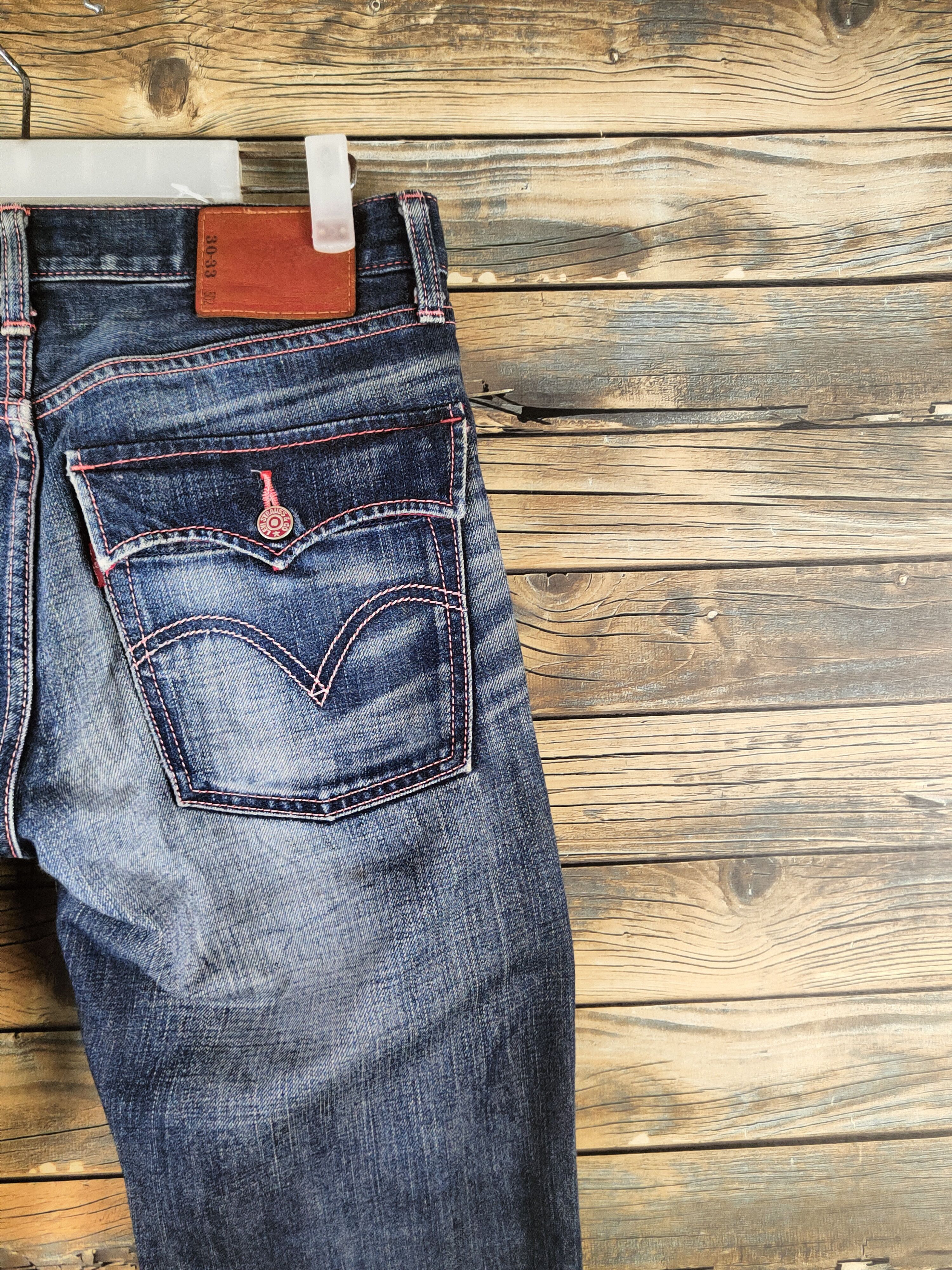 Levi's 502 Levi's Dark Blue Distressed Ripped Jeans #S2812 Size US 31 - 11 Thumbnail