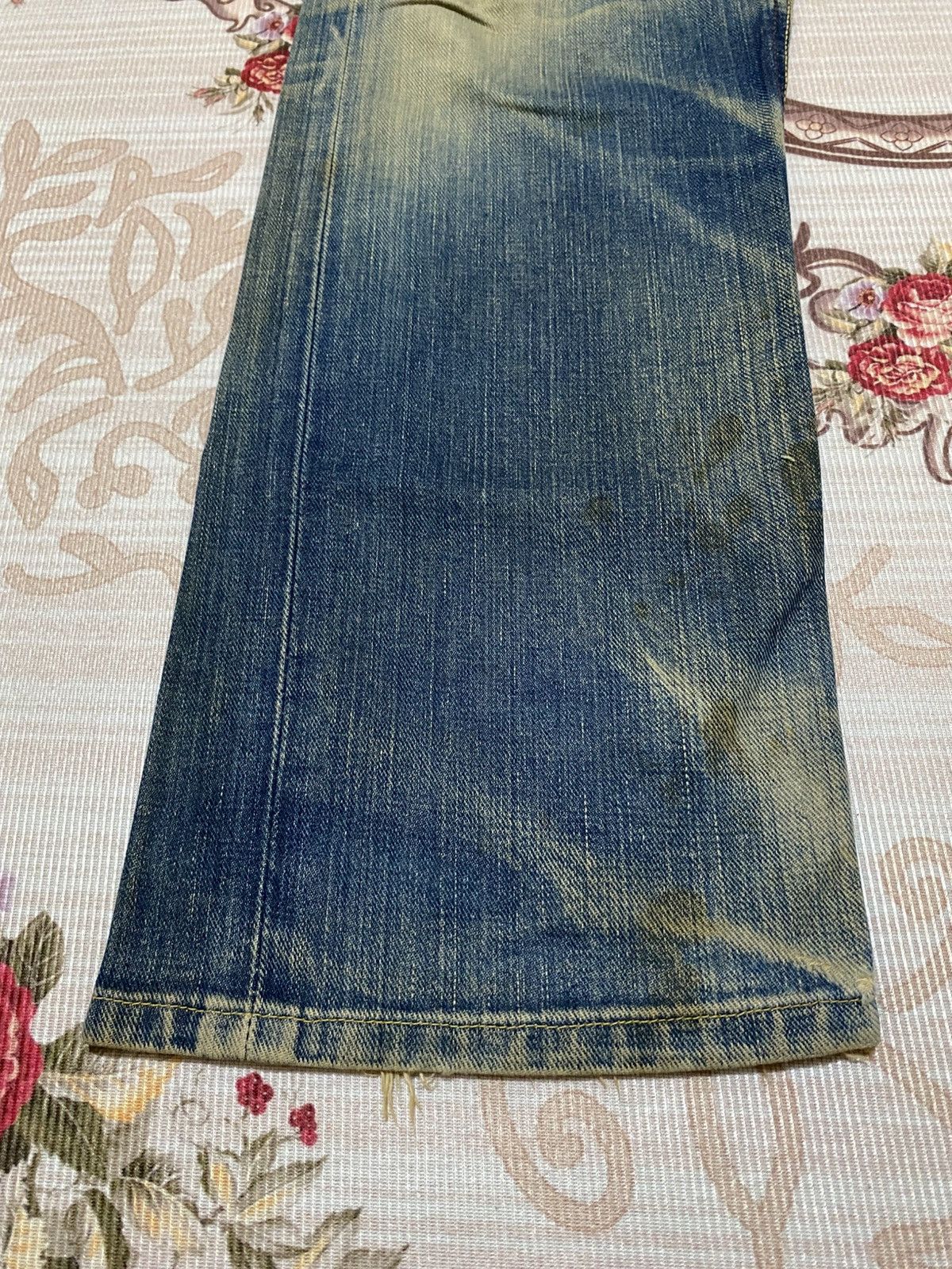 Lee 40s Repro Lee Cowboy Distressed Selvedge Denim Size US 29 - 7 Thumbnail