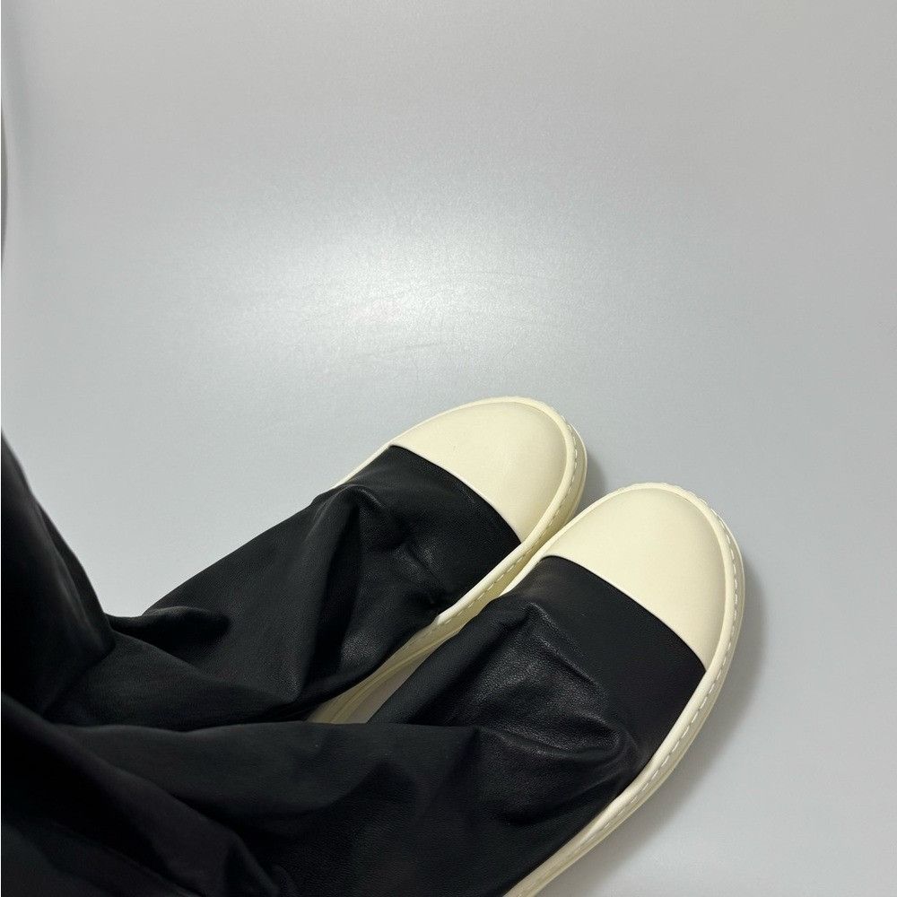 Rick Owens Rick Owens Leather Over-The-Knee Stocking Boots Black Women’ Size US 9 / IT 39 - 7 Thumbnail
