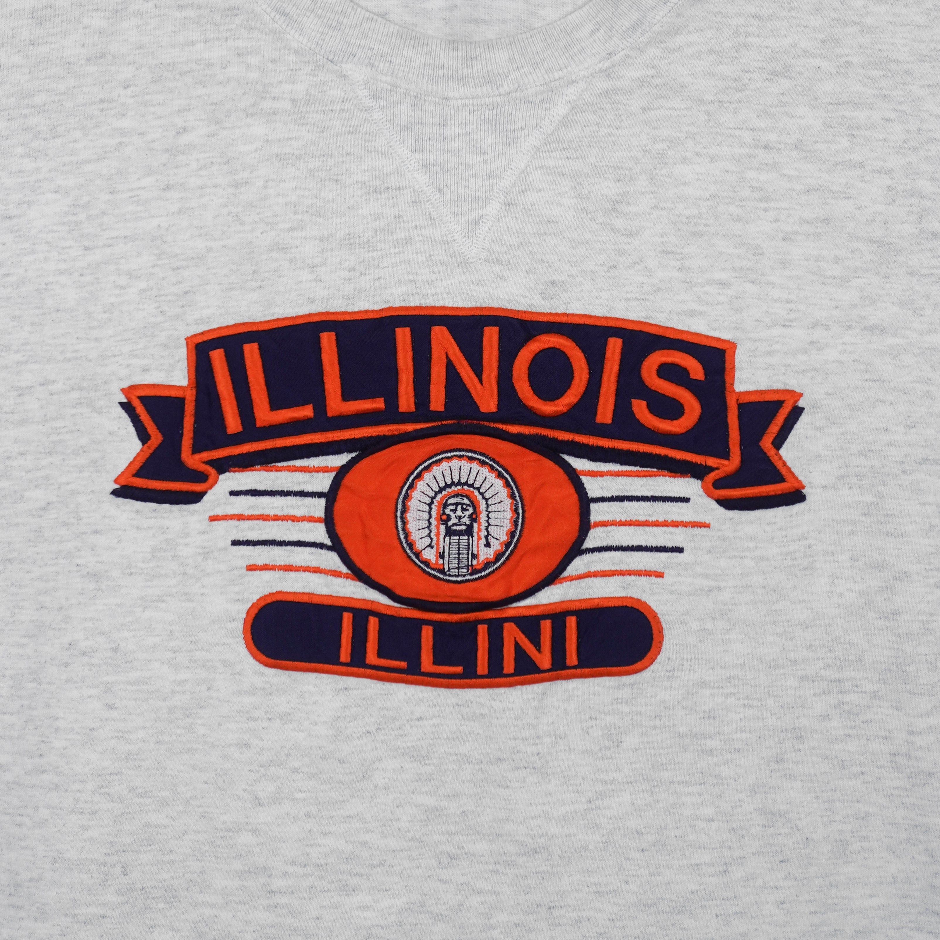 NCAA Illinois Fighting Illini Embroidered T-Shirt 1990s Size US M / EU 48-50 / 2 - 3 Thumbnail