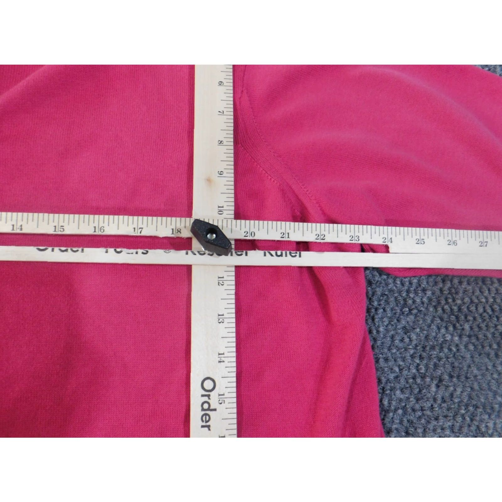 Talbots Talbots Sweater Cardigan M Pink Womens Regular Cotton Knit Stretch Size M / US 6-8 / IT 42-44 - 7 Thumbnail