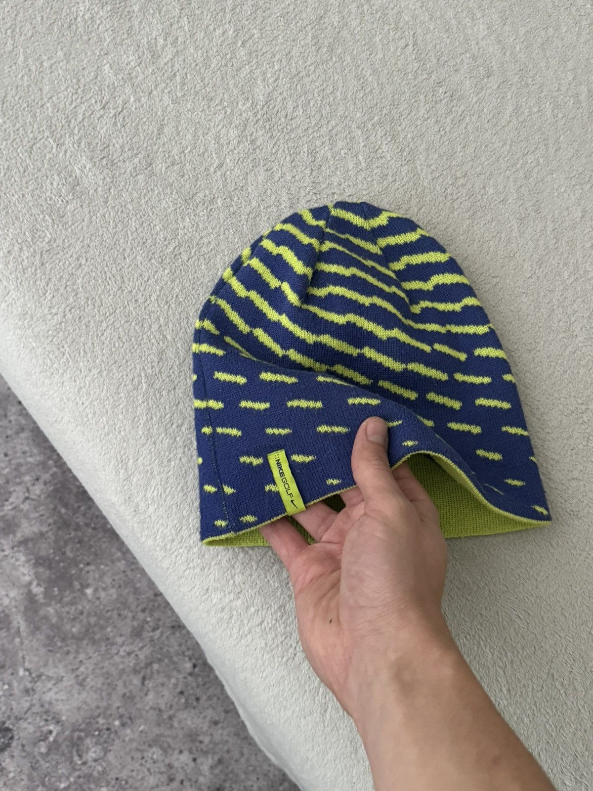Nike × Vintage Vintage Nike Golf reversible big swoosh logo Y2K hat cap Size ONE SIZE - 5 Thumbnail
