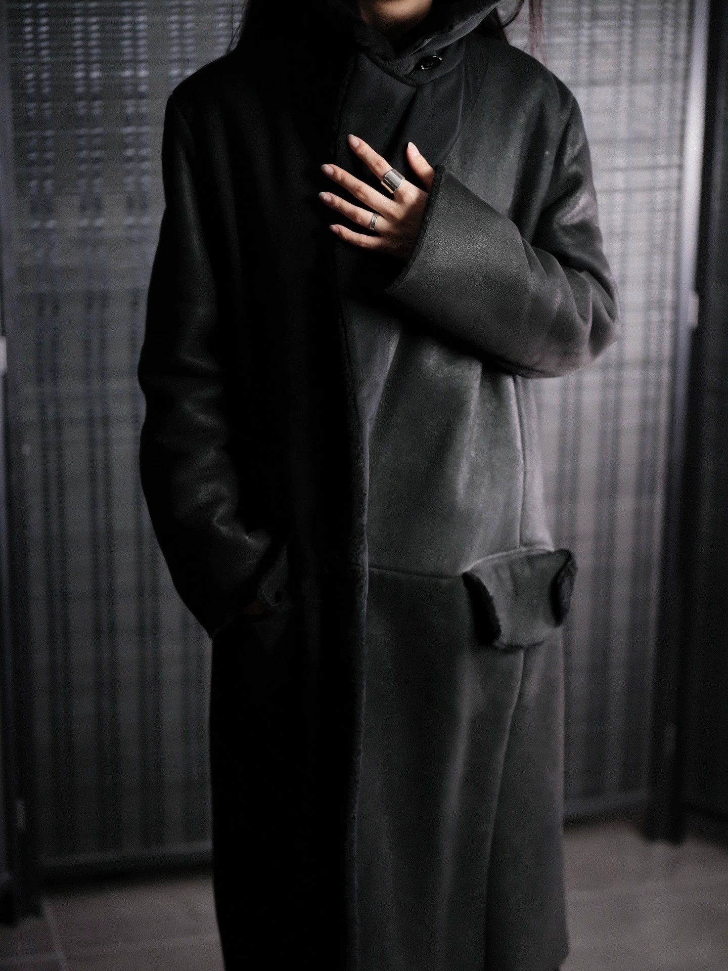 Yohji Yamamoto Yohji Yamamoto 04AW Archive Oversized Shearling Coat Size L / US 10 / IT 46 - 2 Thumbnail