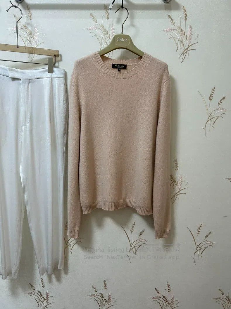 Loro Piana LORO PIANA Baby pink baby Cashmere cashmere knitted top Size M / US 6-8 / IT 42-44 - 2 Thumbnail
