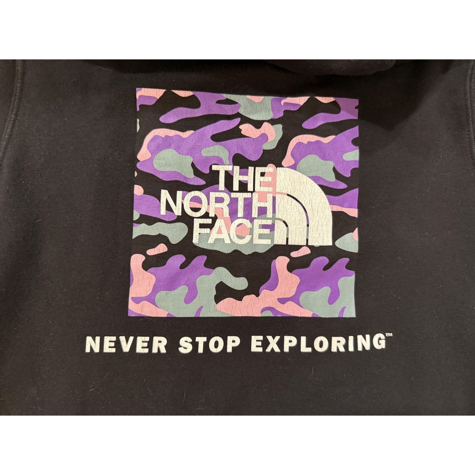 The North Face North Face Hoodie Womens MED Black Pullover Camo Exploring Size M / US 6-8 / IT 42-44 - 3 Thumbnail