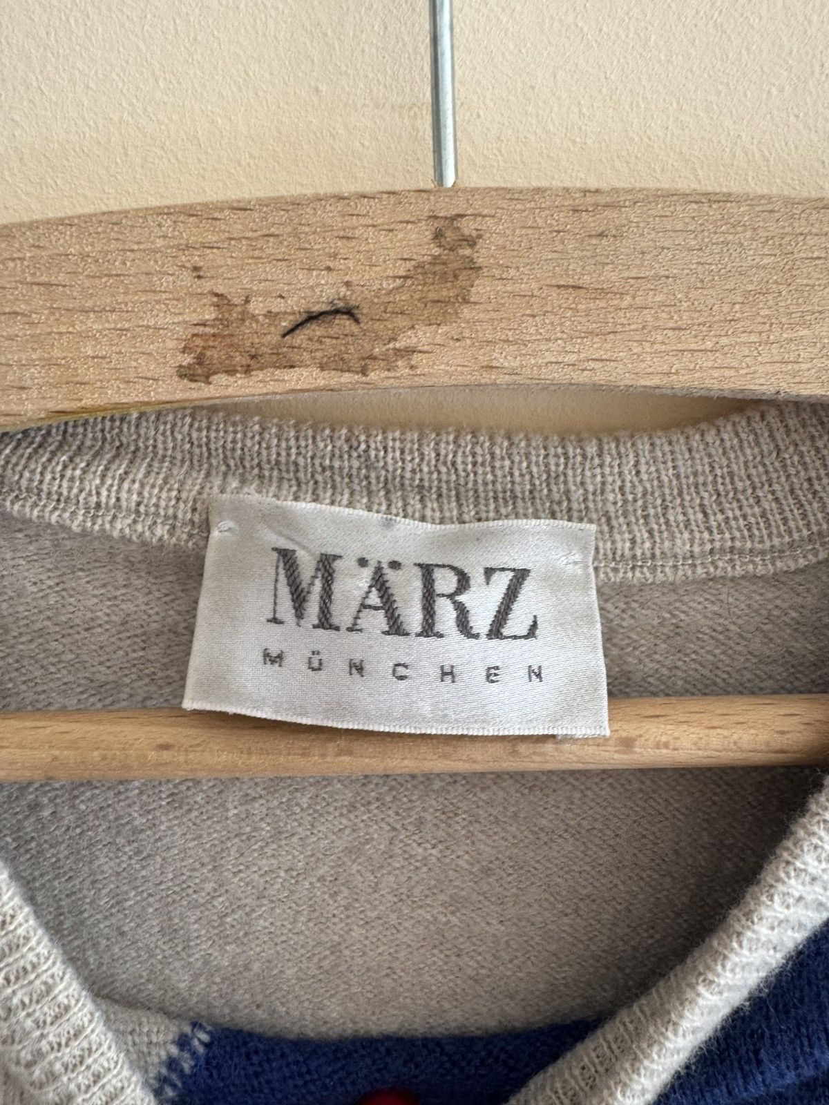 Vintage Vintage MARZ München Pure New Wool Sweater – 80s Size M / US 6-8 / IT 42-44 - 9 Thumbnail