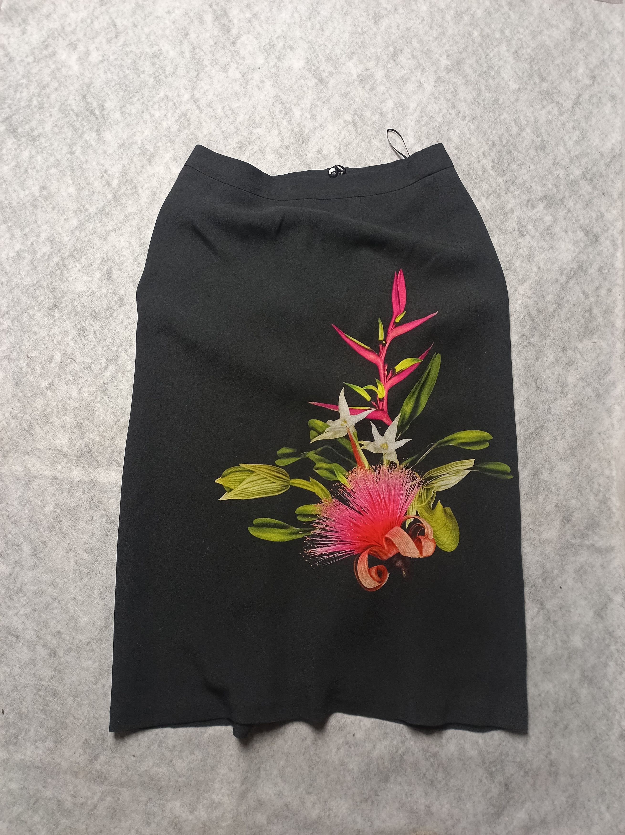 Escada ESCADA Elegant Pencil Skirt Flowers Print Size EU 36 Size 26" / US 2 / IT 38 - 7 Thumbnail