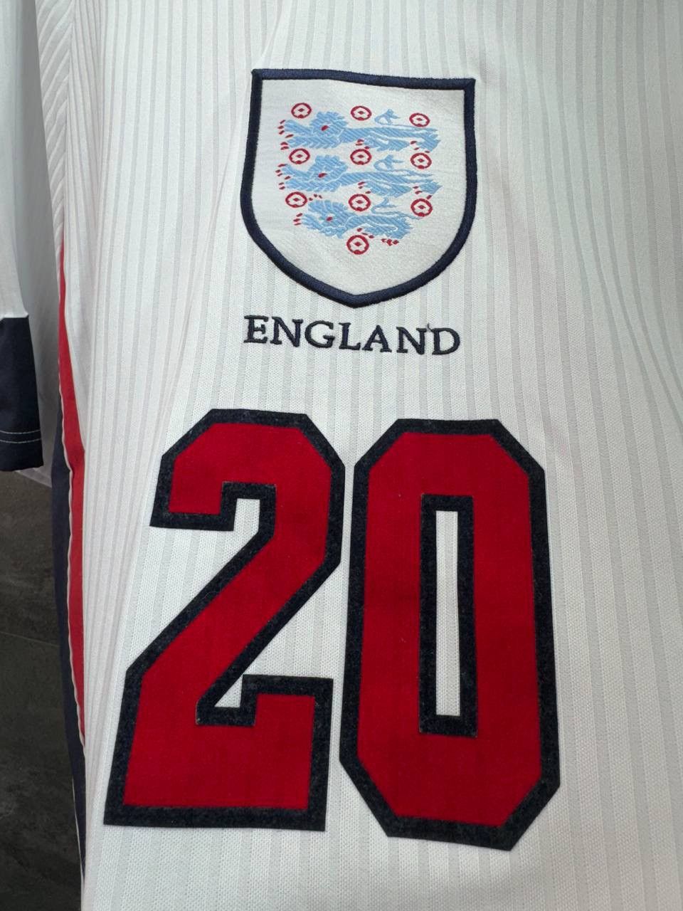 Vintage Score Draw England Home Owen 20 Retro Shirt World Cup 1998 Size US XL / EU 56 / 4 - 7 Thumbnail